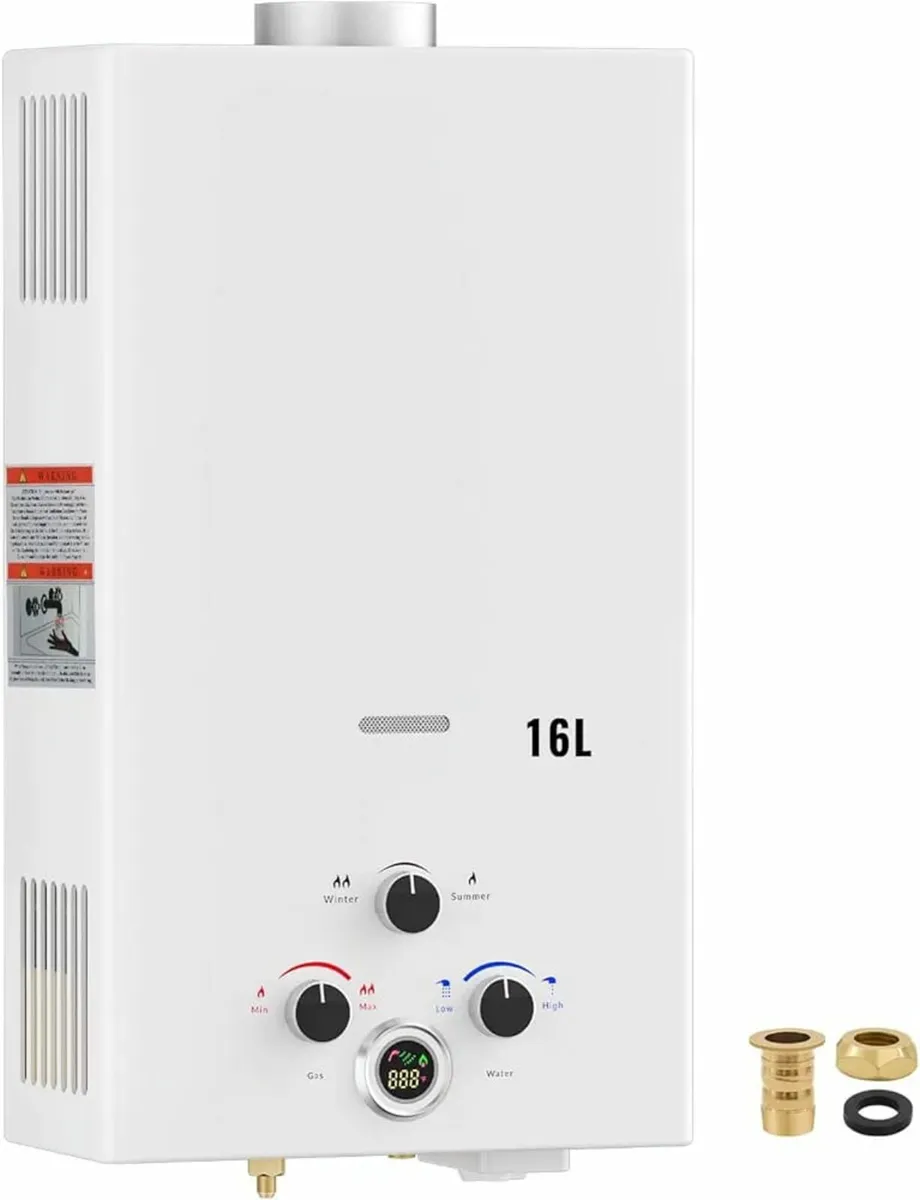 Gas Water Heater,Outdoor Instant Water Heater,16L - Image 1