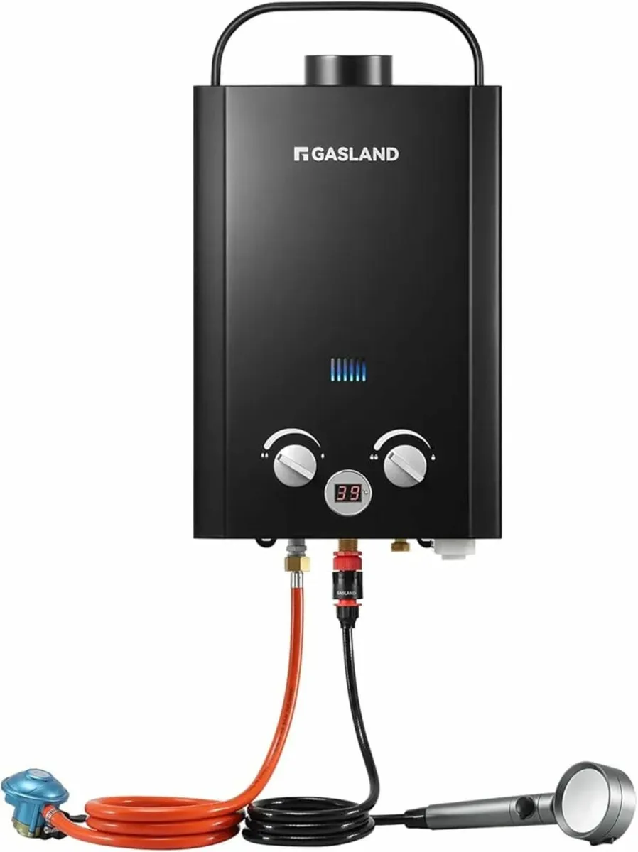 BE158B 6L Gas Water Heater, Freestanding Tankless - Image 1