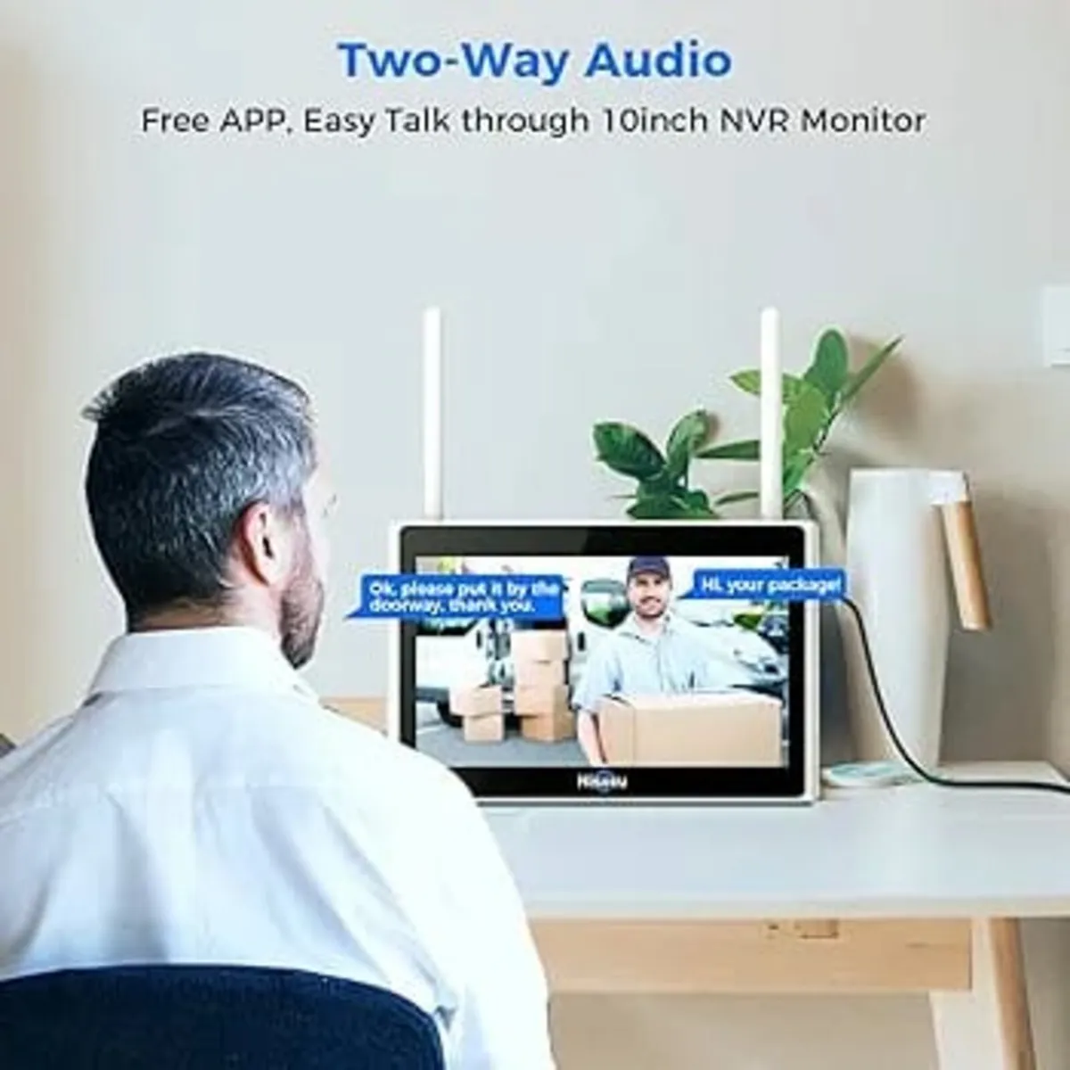 PTZ+10CH Monitor】Hiseeu 5MP Wireless Security Came - Image 3