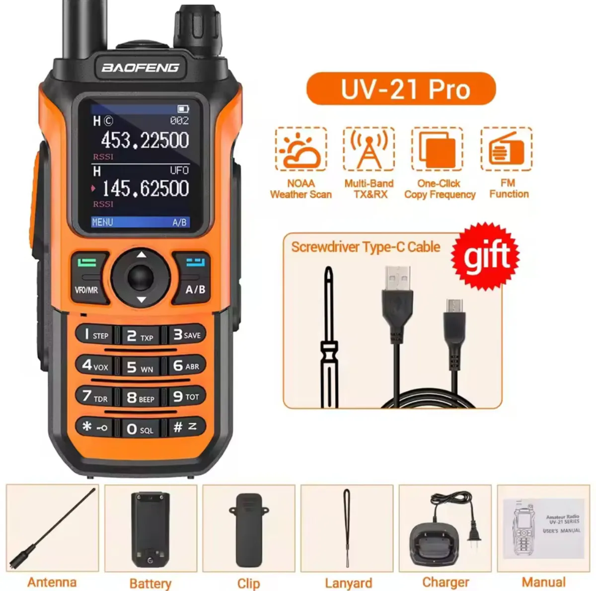 Baofeng UV-21 Professional Ling range Ham radio - Image 2