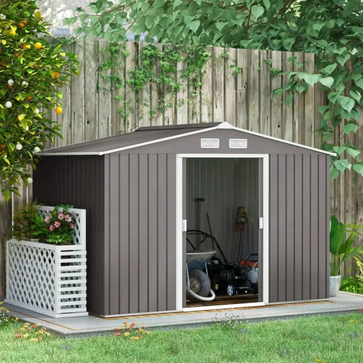 9 x 6FT Foundation Ventilation Steel Outdoor Garde - Image 2
