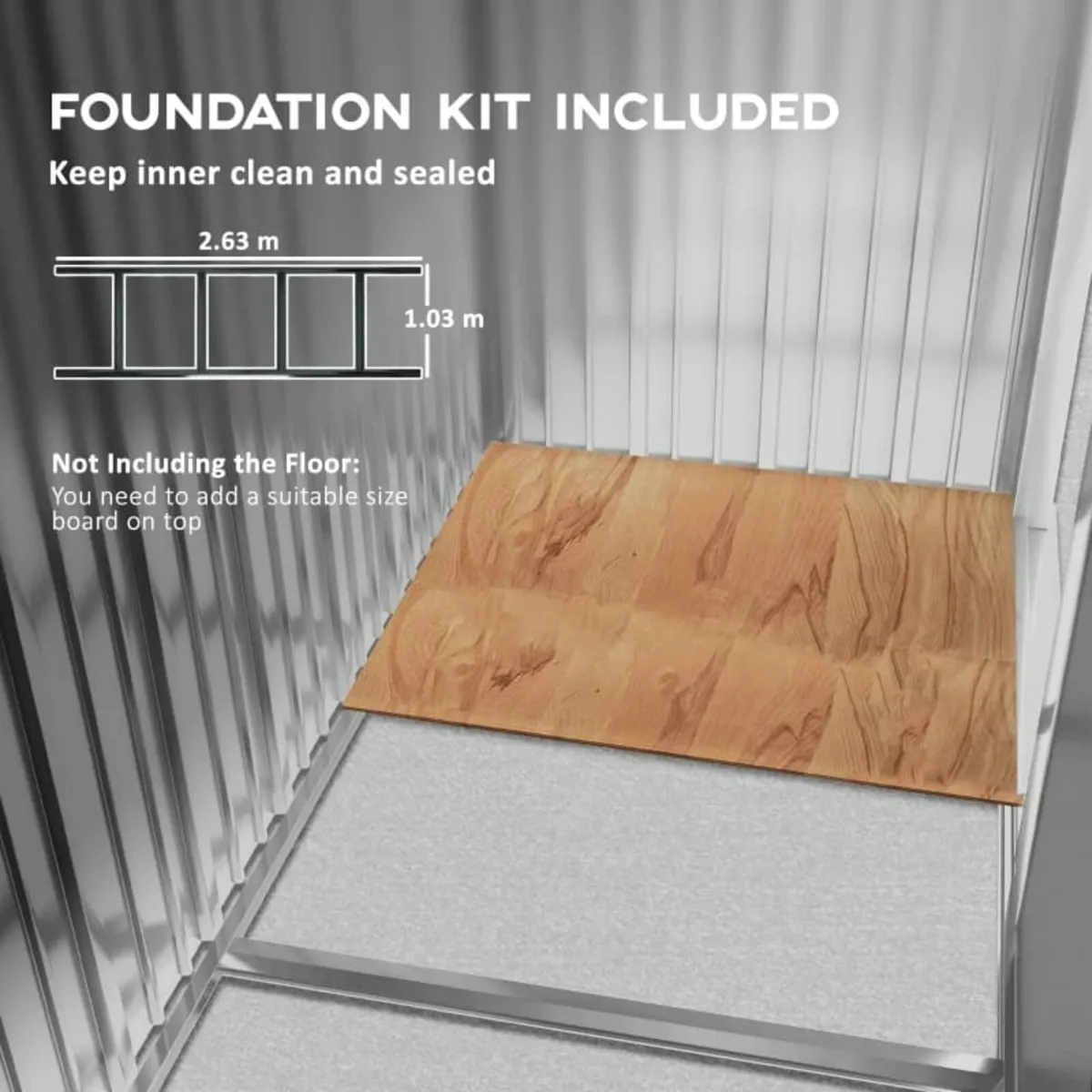 9 x 6FT Foundation Ventilation Steel Outdoor Garde - Image 4