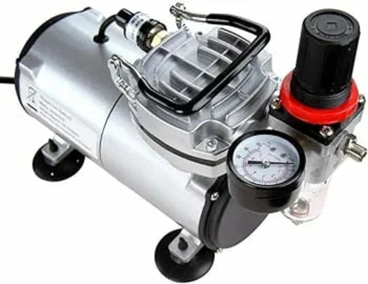 Airbrush Kit with Air Compressor ABPST05 with Powe - Image 3