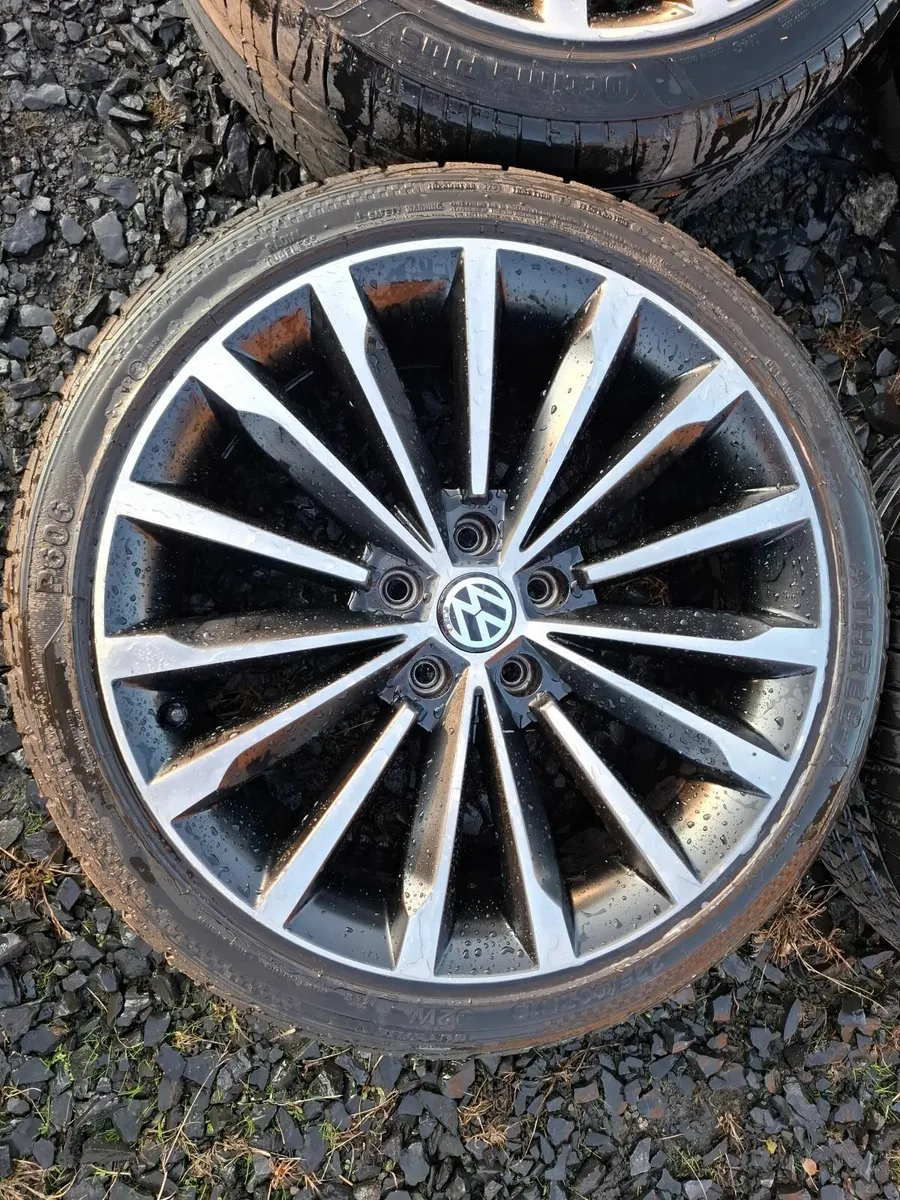 18" Vw Alloys with tyres - Image 2