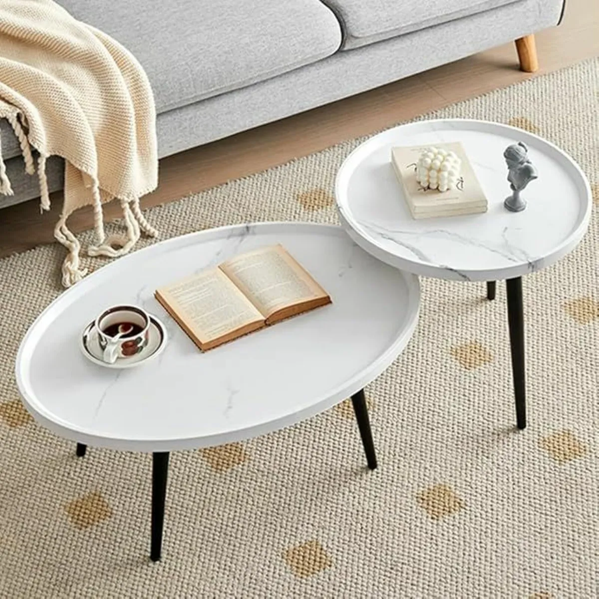 Nesting Coffee Table Set coffee tables living room - Image 1