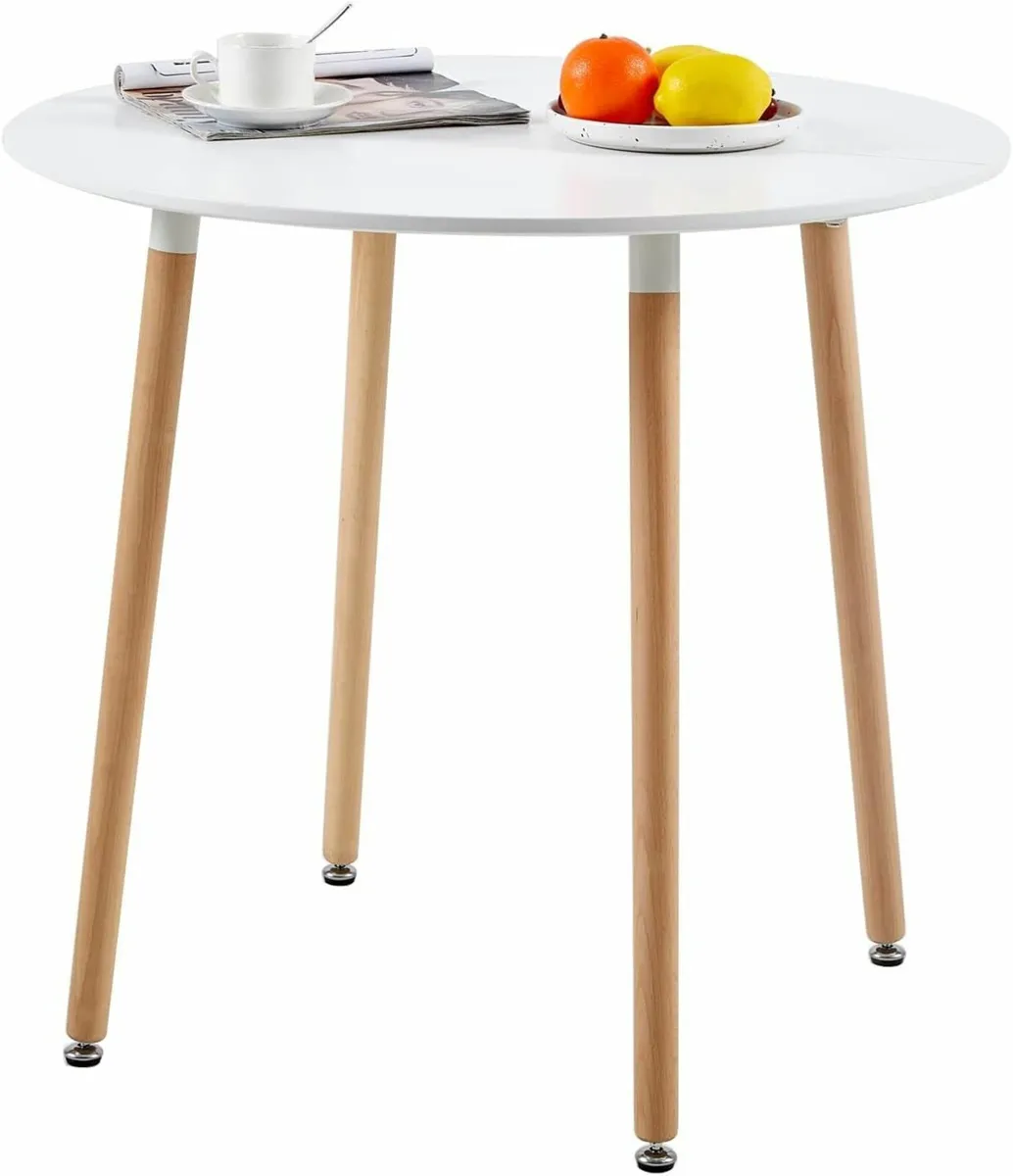Dining Round Kitchen Table Office 80cm, Table Only - Image 1