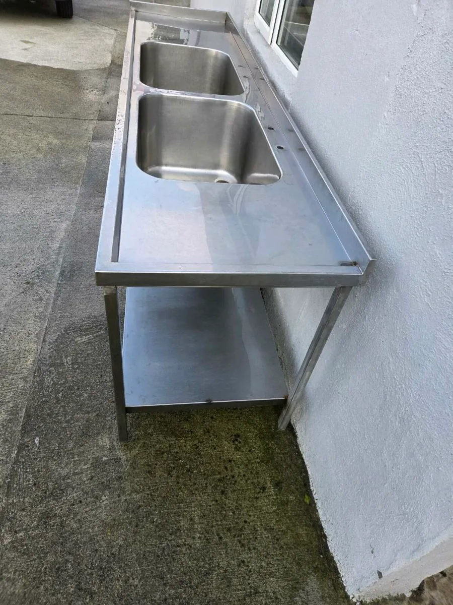 Extra deep double bowl stainless steel sink - Image 2