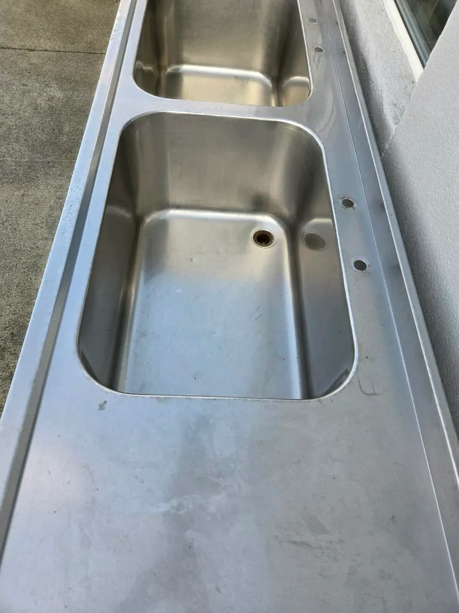 Extra deep double bowl stainless steel sink - Image 3