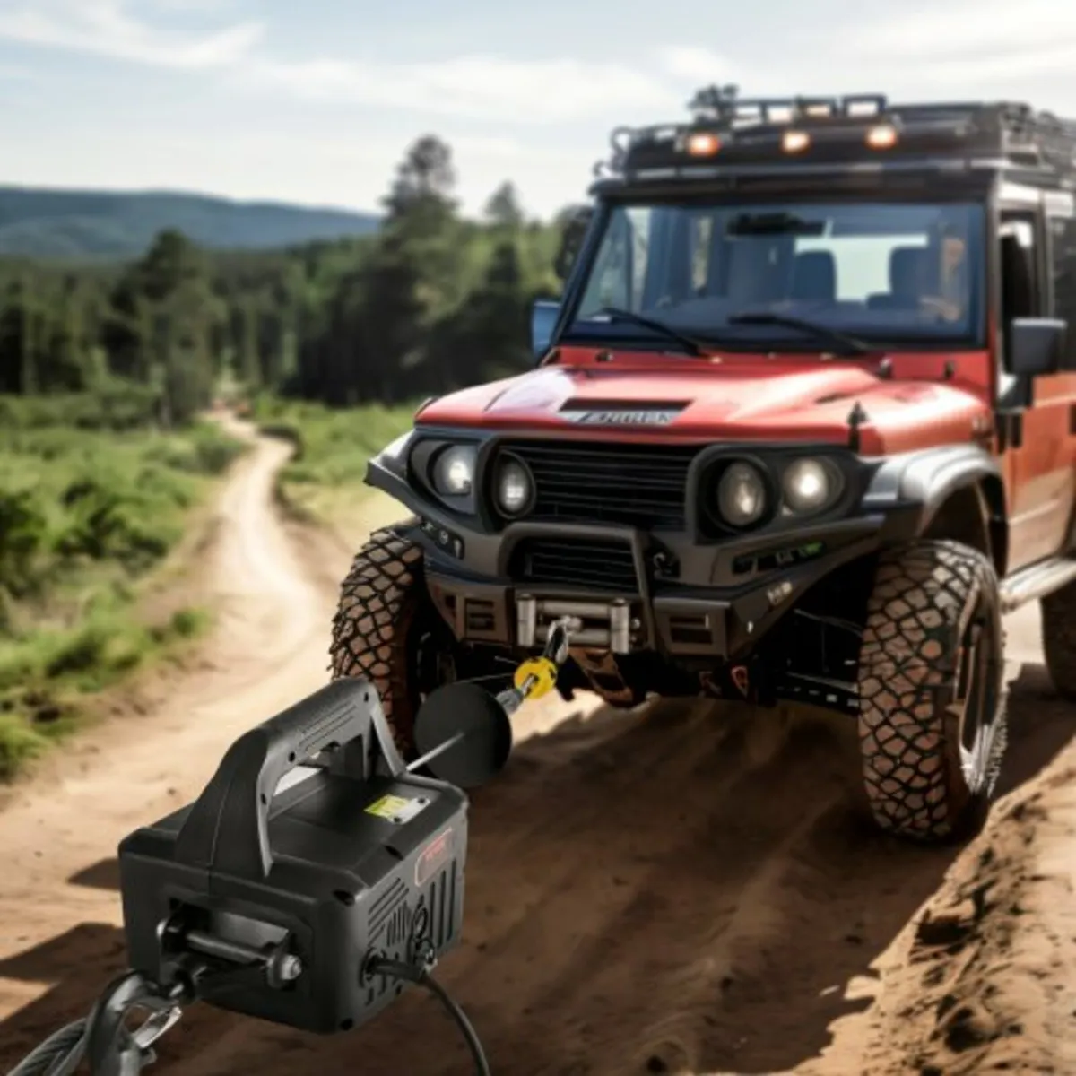 2-in-1 Portable Electric Hoist Power Winch 499 kg - Image 4
