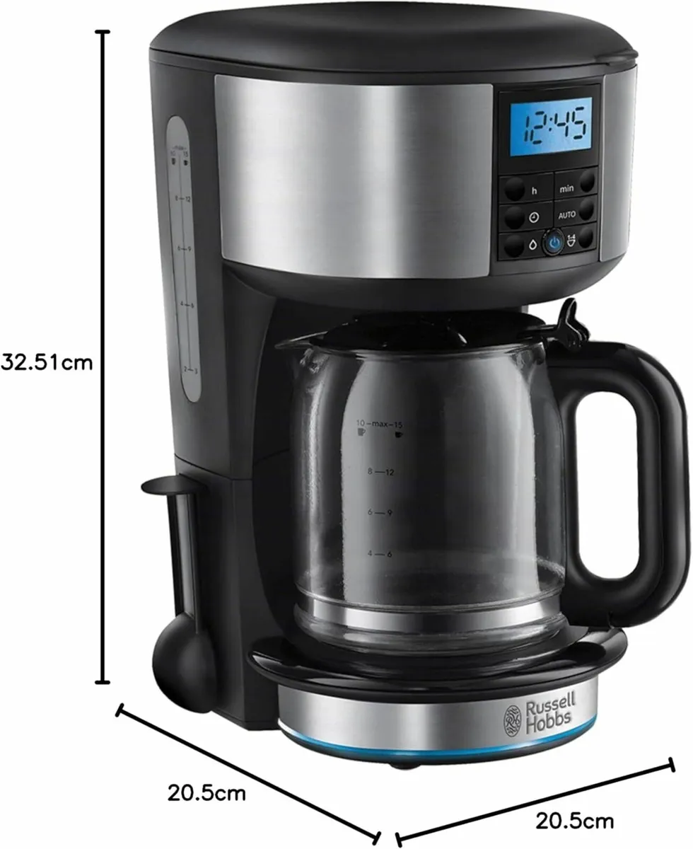 Buckingham Filter Coffee Machine 1.25L 10 cups - Image 4