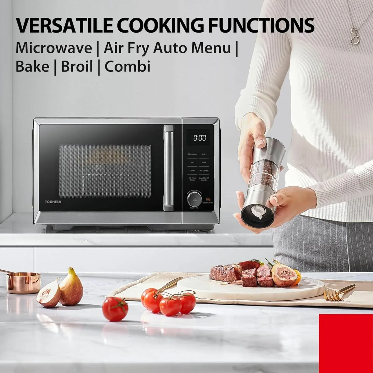 Air Fry Auto 5-IN-1 Microwave Oven Broil Bake - Image 2