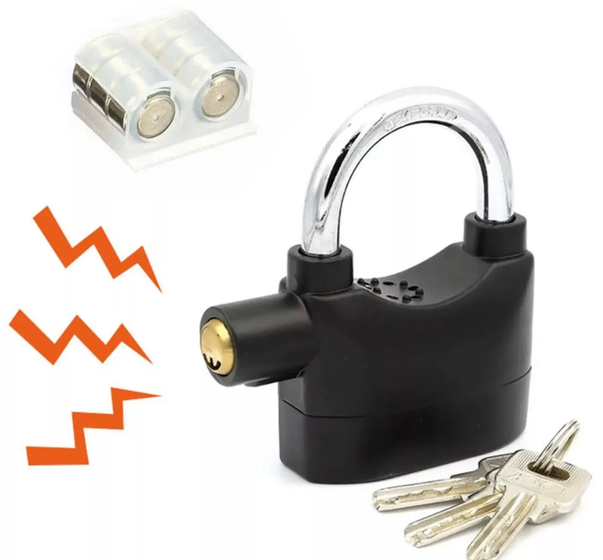 Motion Sensor Siren Alarm Padlock Bike Shed etc - Image 2