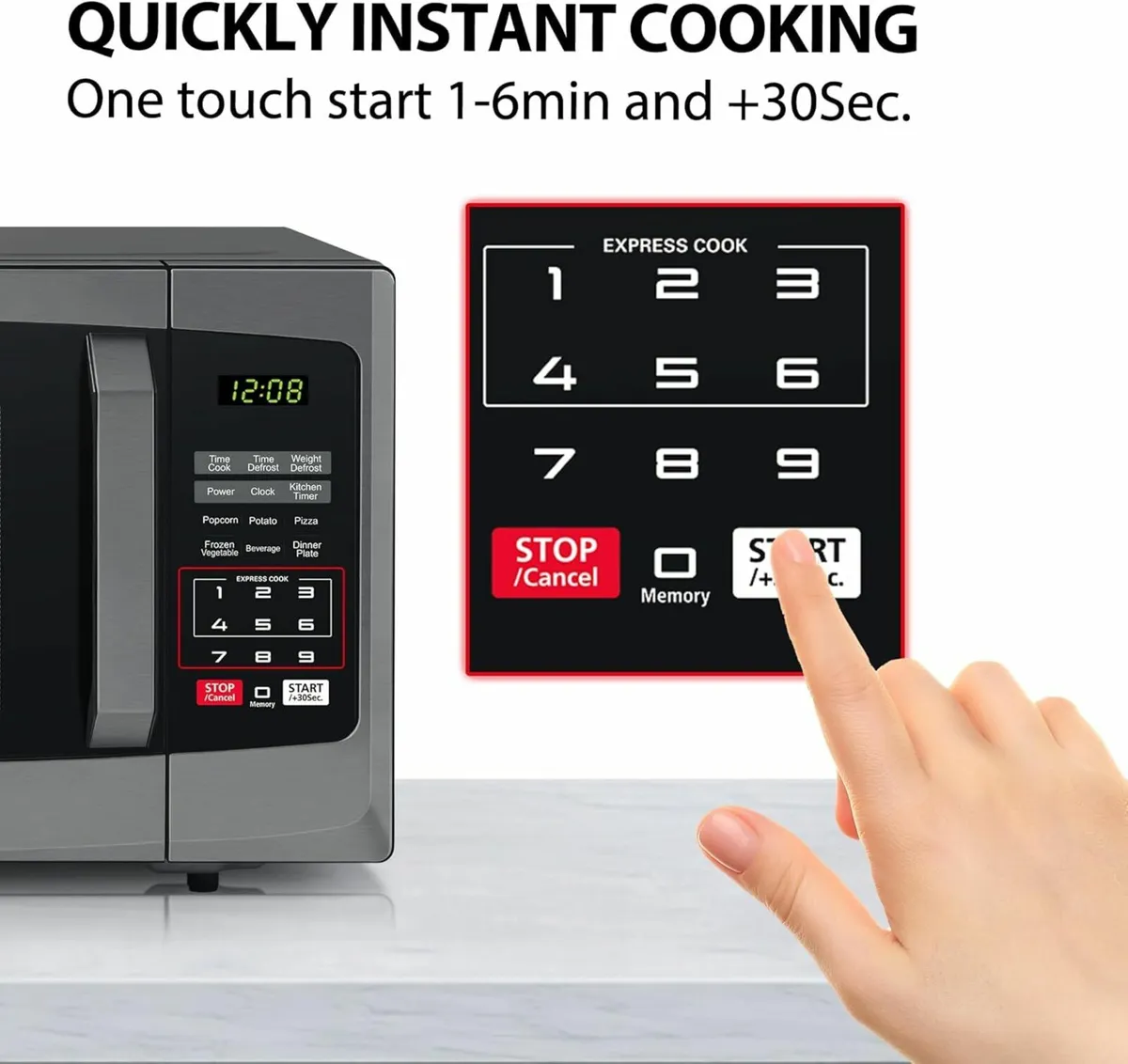 Auto Cook 800w 23L Microwave Oven Digital Display - Image 3