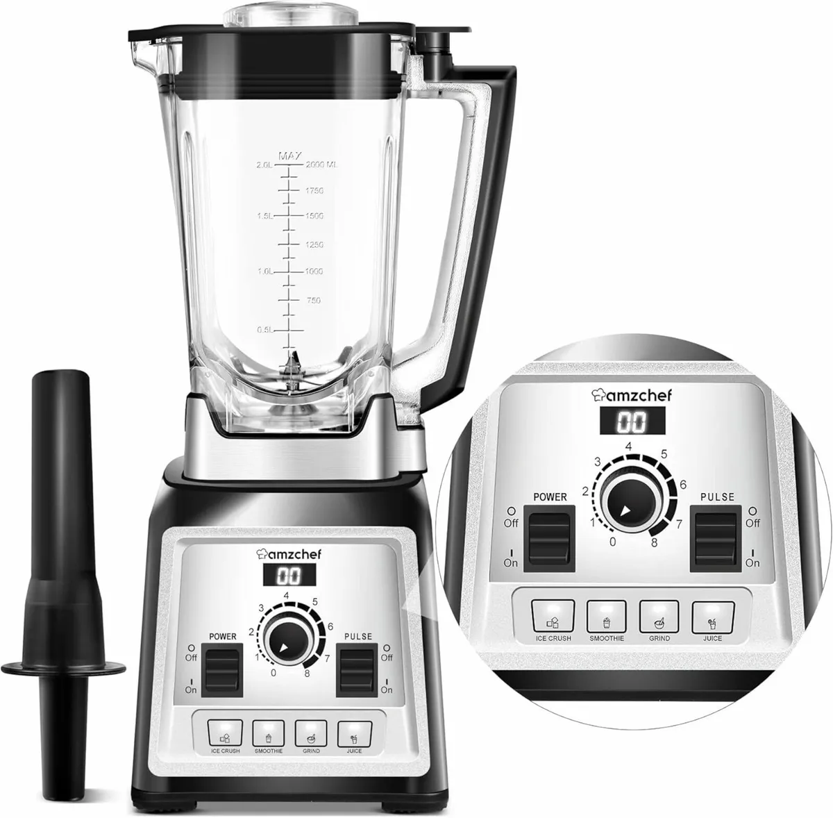 Blender Smoothie Maker 2000W Commercial Blender - Image 1