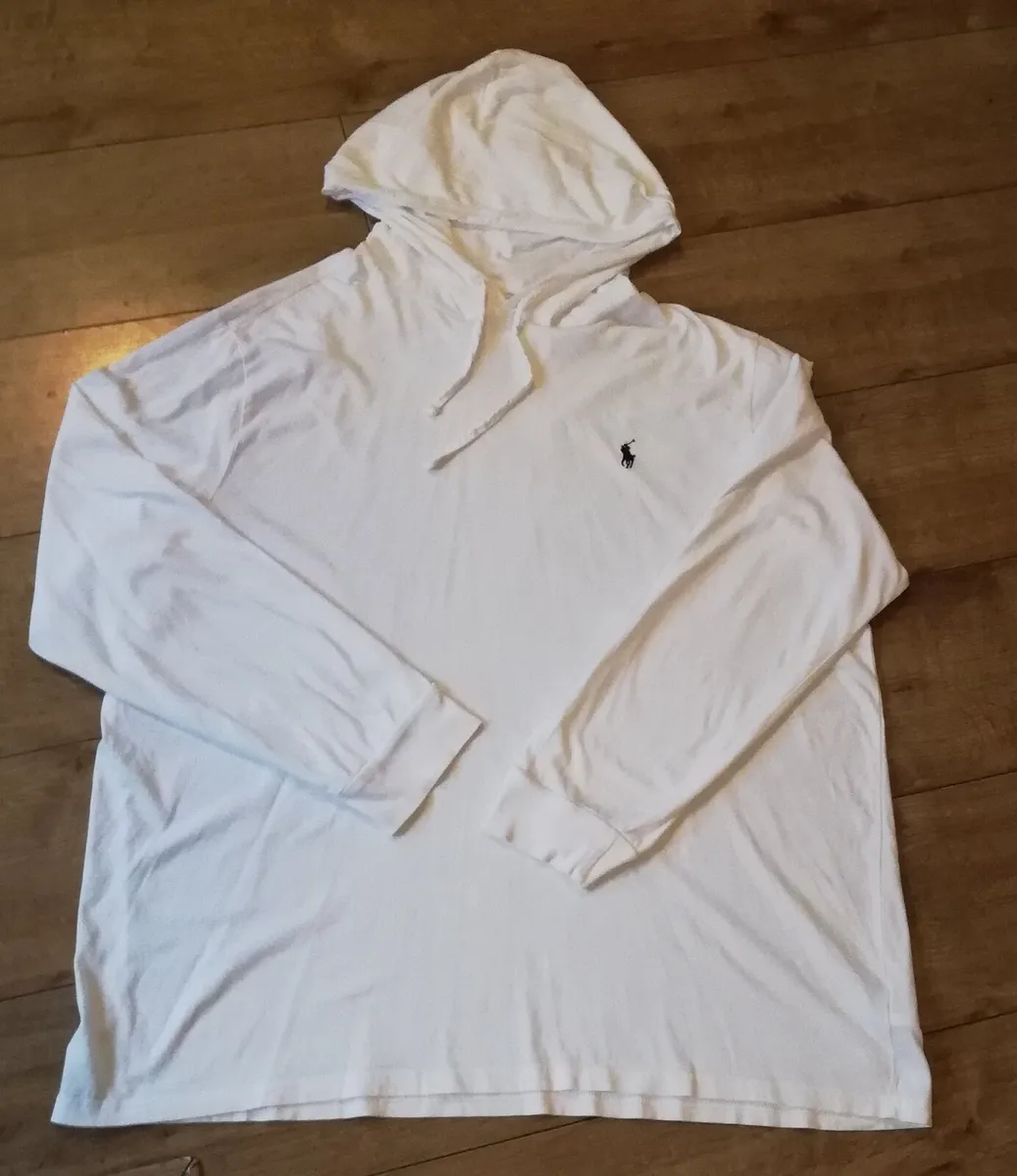 Polo Ralph Lauren Mens white long sleeve hoodie - Image 1