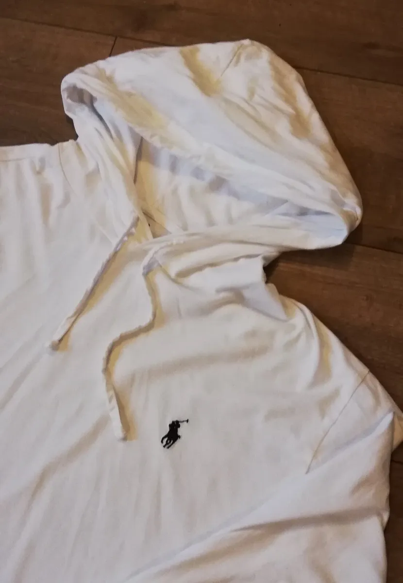 Polo Ralph Lauren Mens white long sleeve hoodie - Image 2