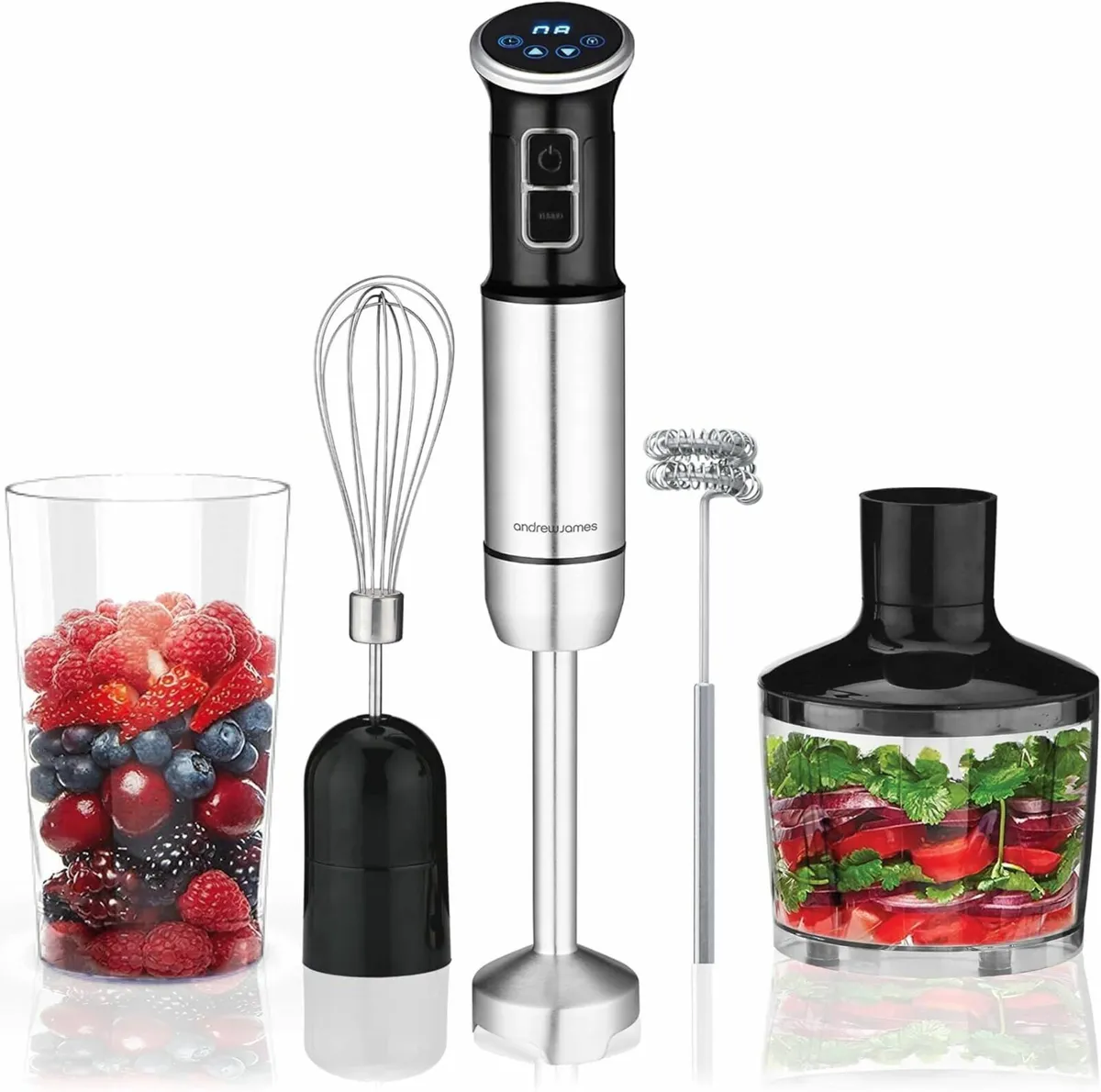 1000W 5 in 1 Digital Hand Blender, 8-Speed - Image 1