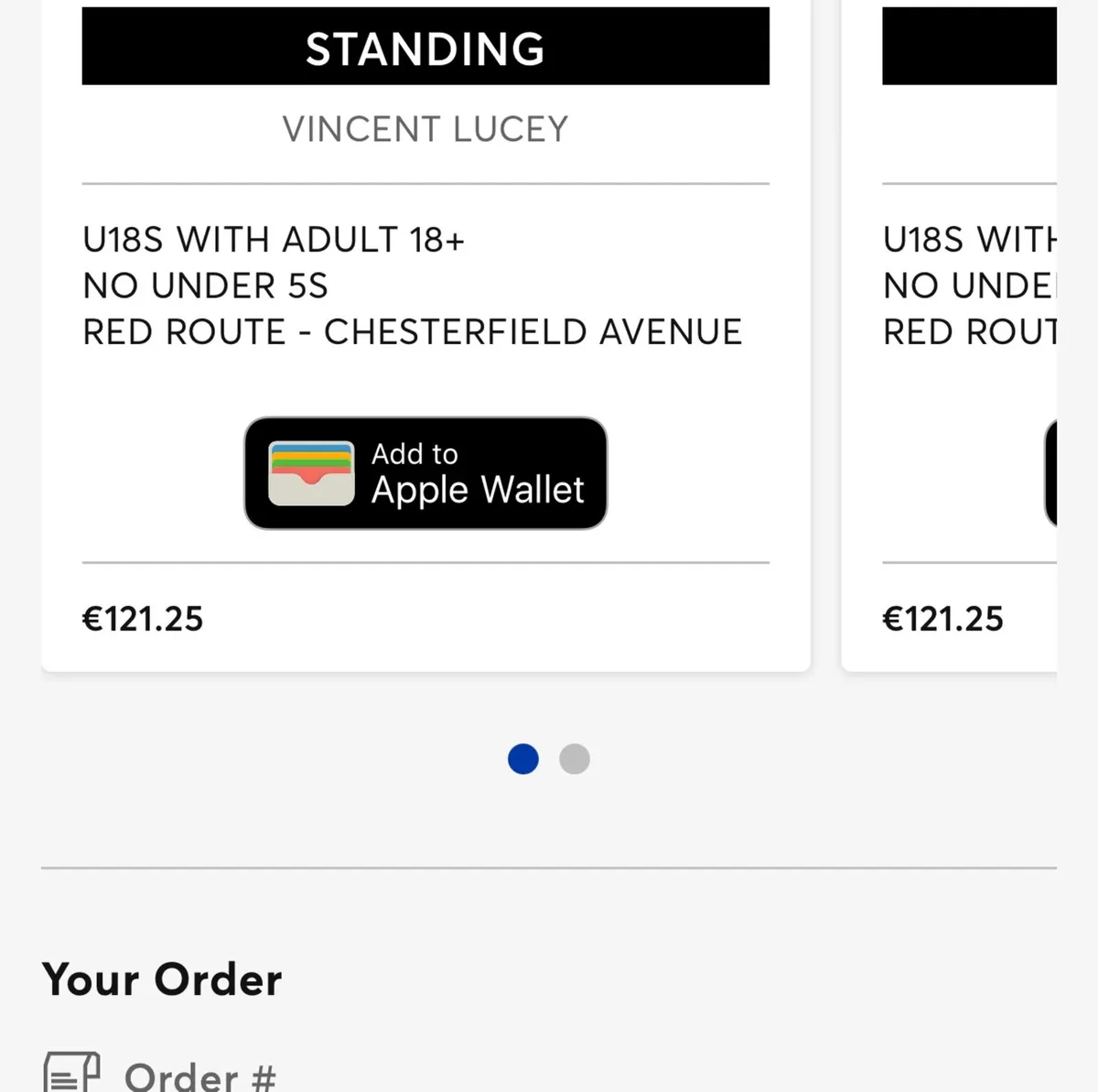Event tickets