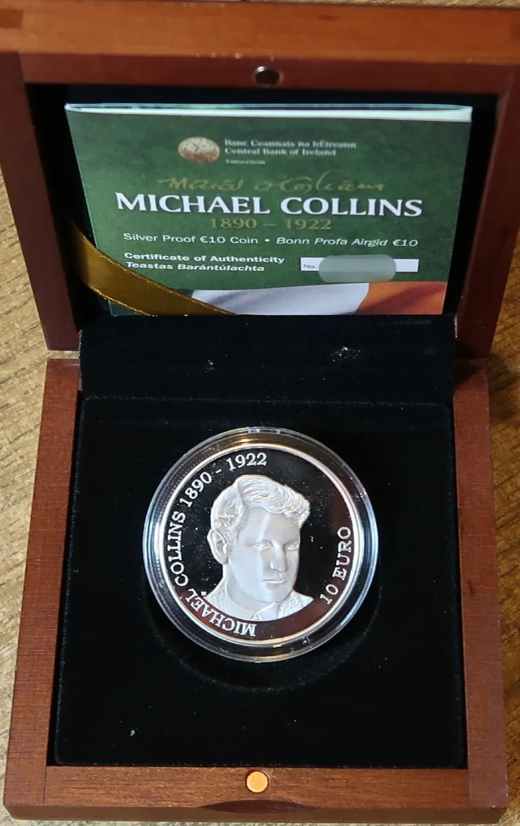 Irish Silver Proof Coin Set Michael Collins - Image 1