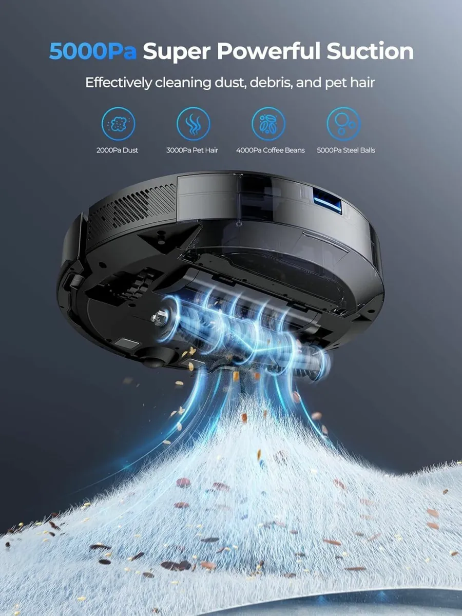 Clean Robot Vacuum Cleaner with Mop Ultra Strong - Image 2