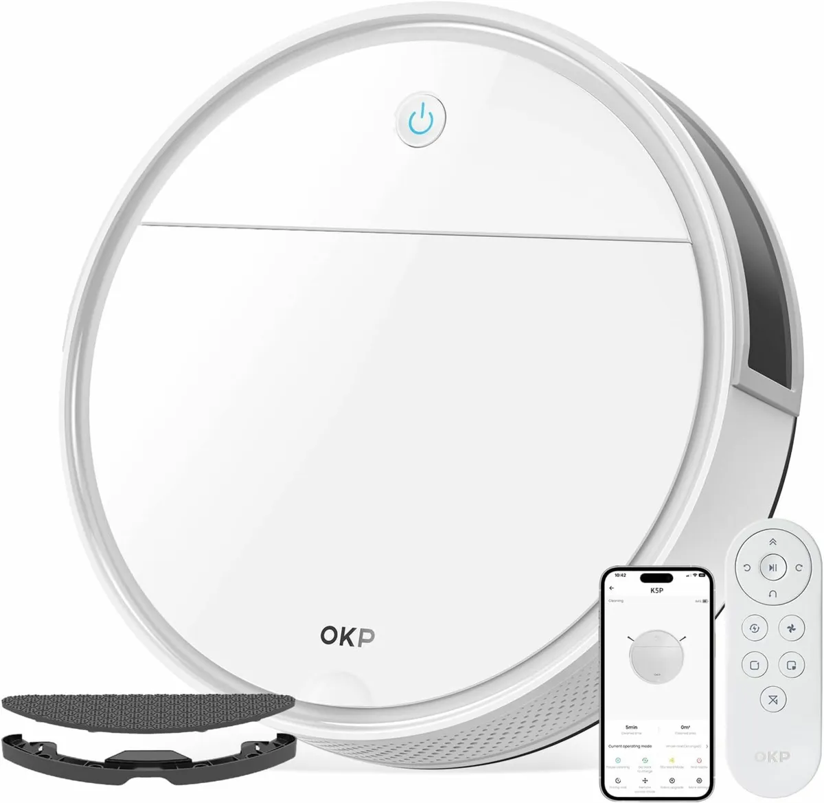 Robot Vacuum Cleaner 5000Pa 180 Minutes, WiFi/APP - Image 1