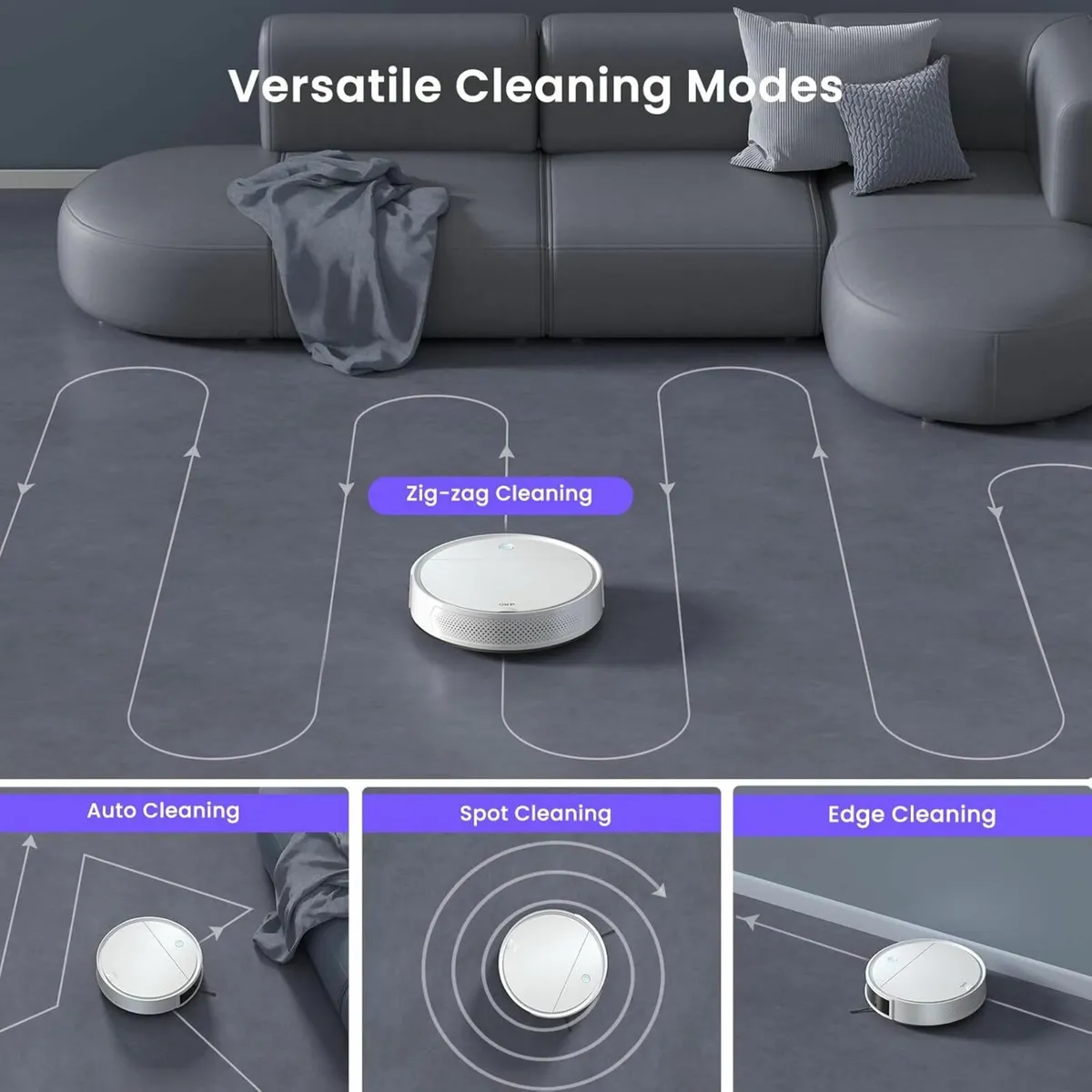 Robot Vacuum Cleaner 5000Pa 180 Minutes, WiFi/APP - Image 4
