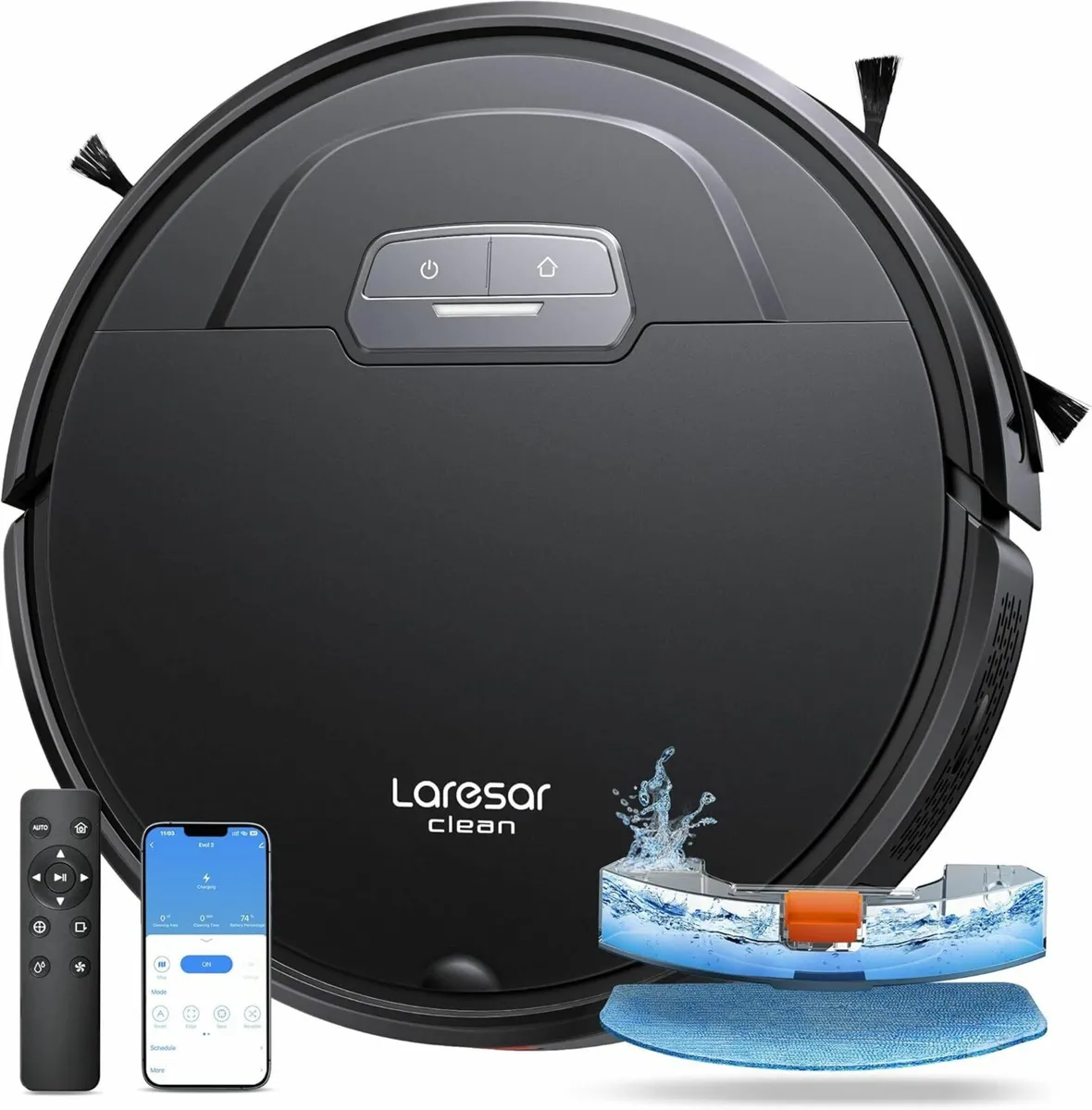 Clean Robot Vacuum Cleaner Carpet 4500Pa Auto - Image 2
