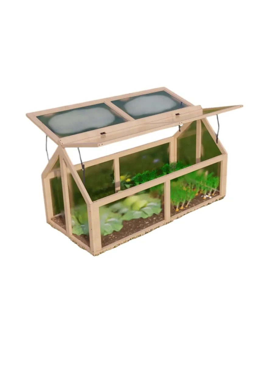Handmade Greenhouse with Cold Frames – Micro grow - Image 1