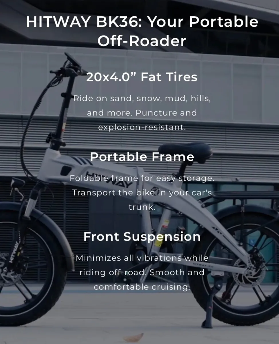 Electric folding bicycle - Image 3