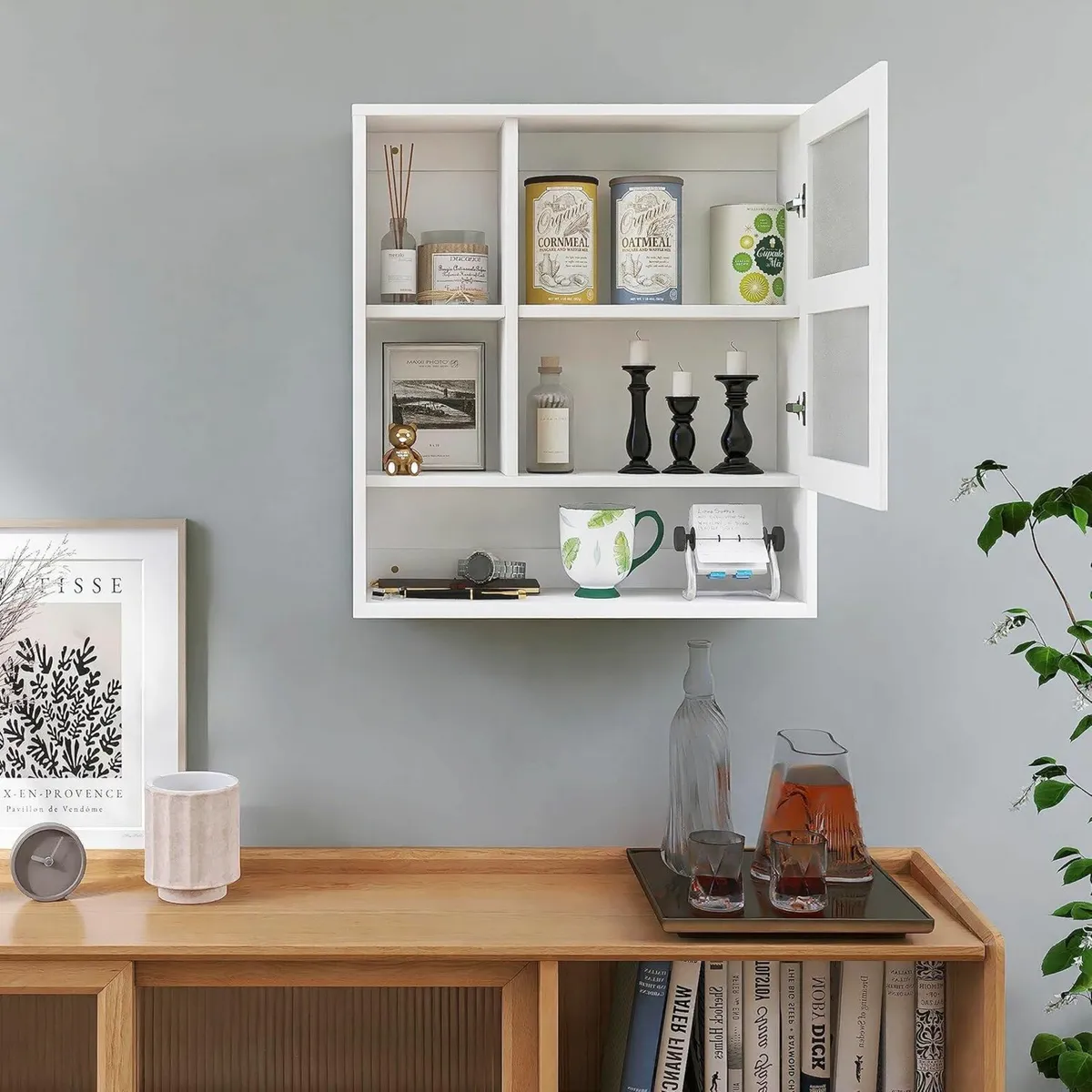 Bathroom Mirror Cabinet Wall Mounted Cabinet - Image 3