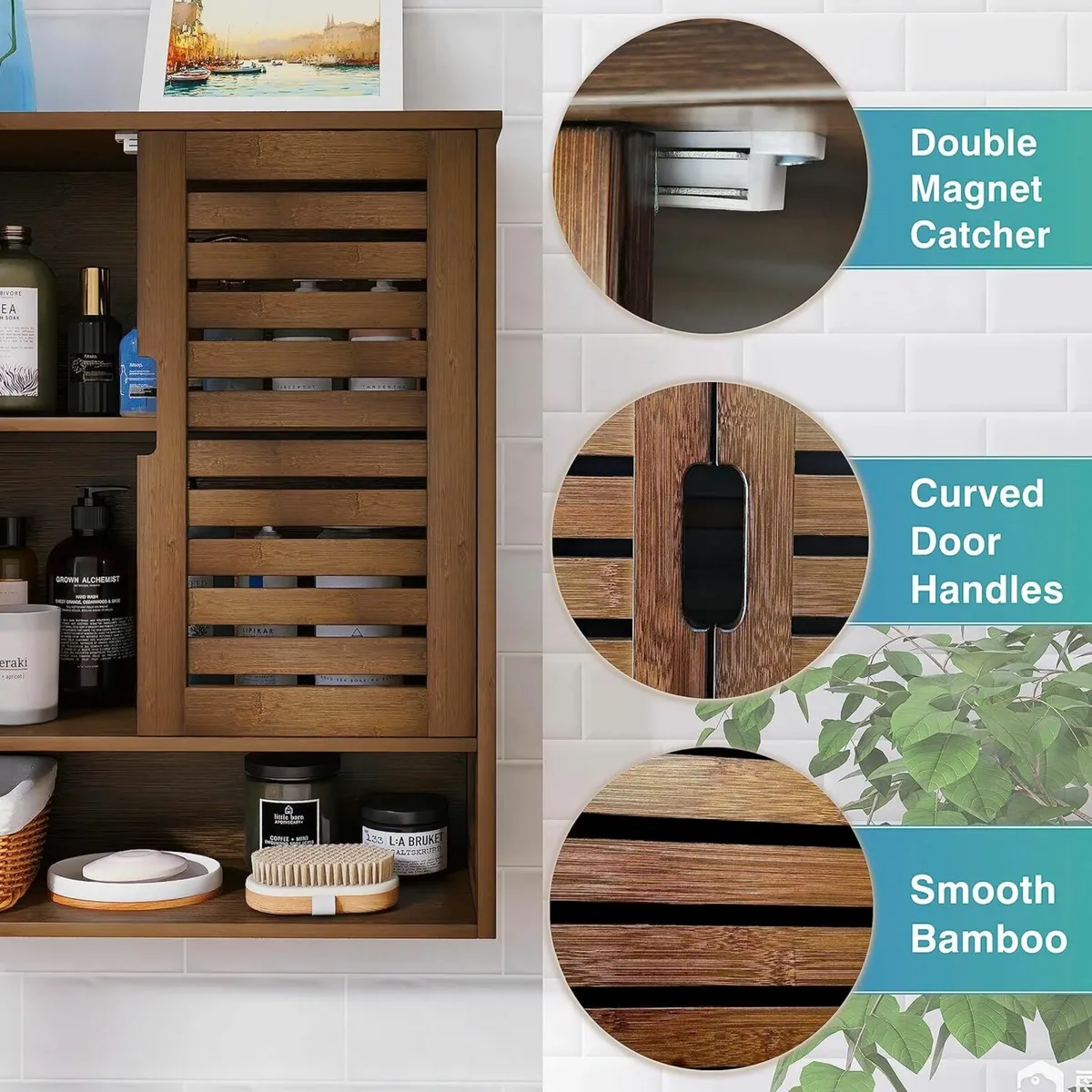 Bathroom Cabinet Wall Mounted Storage Organizer - Image 4