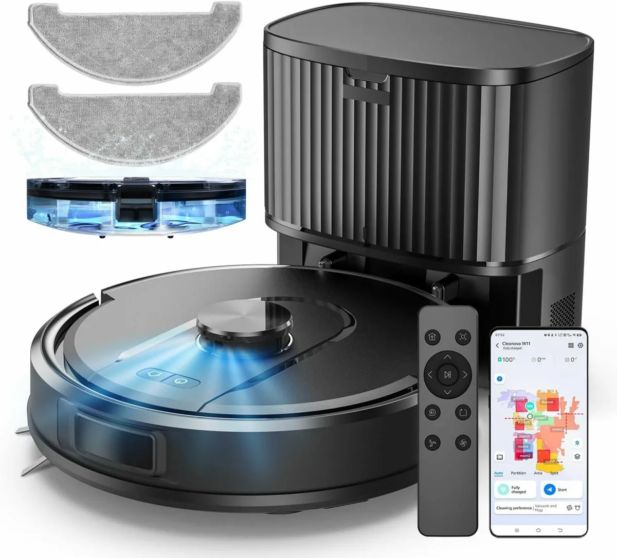 Self-Emptying Robot Vacuum Cleaner Mop 60 Days - Image 1