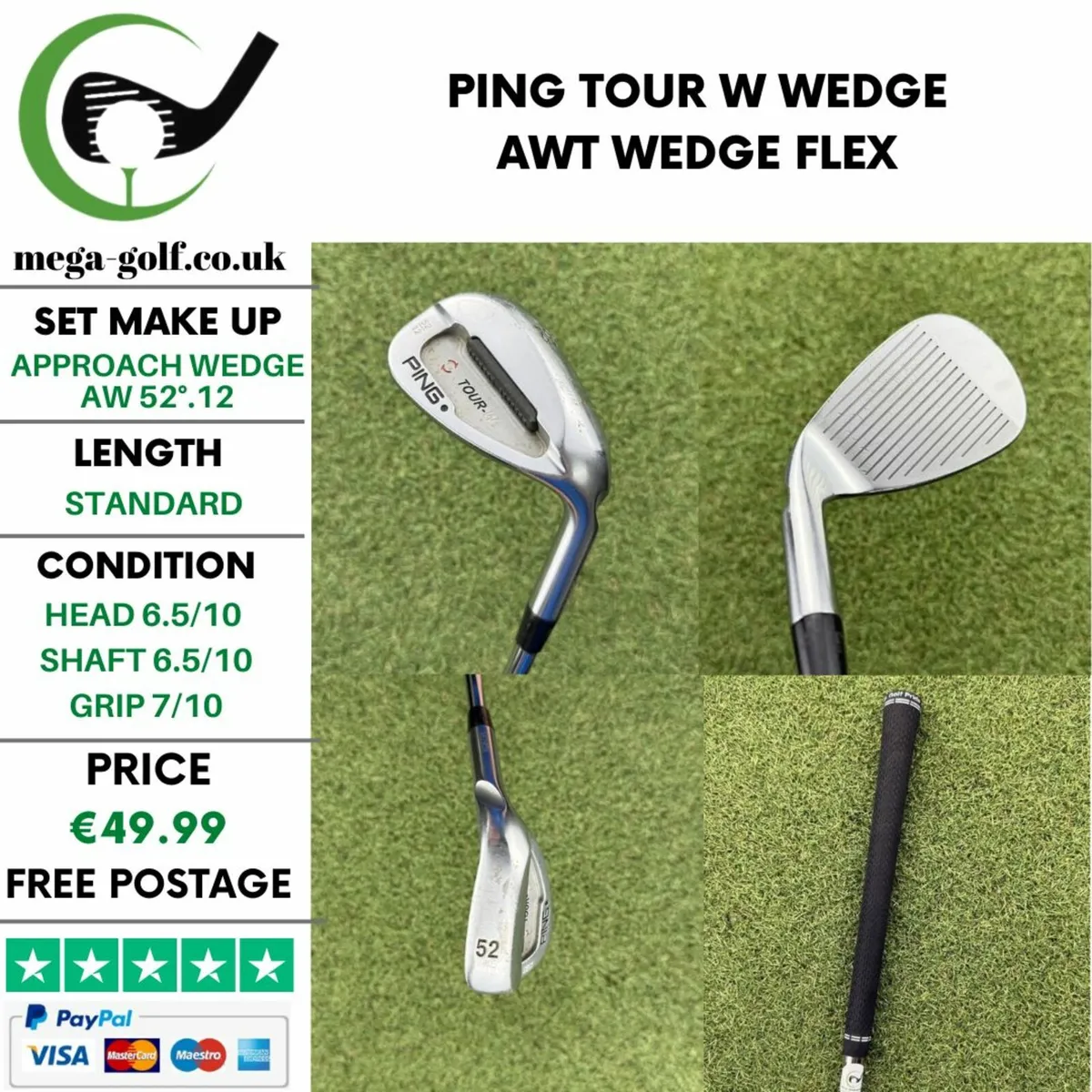 PING TOUR W WEDGE AW 52°.12 / AWT WEDGE FLEX - Image 1