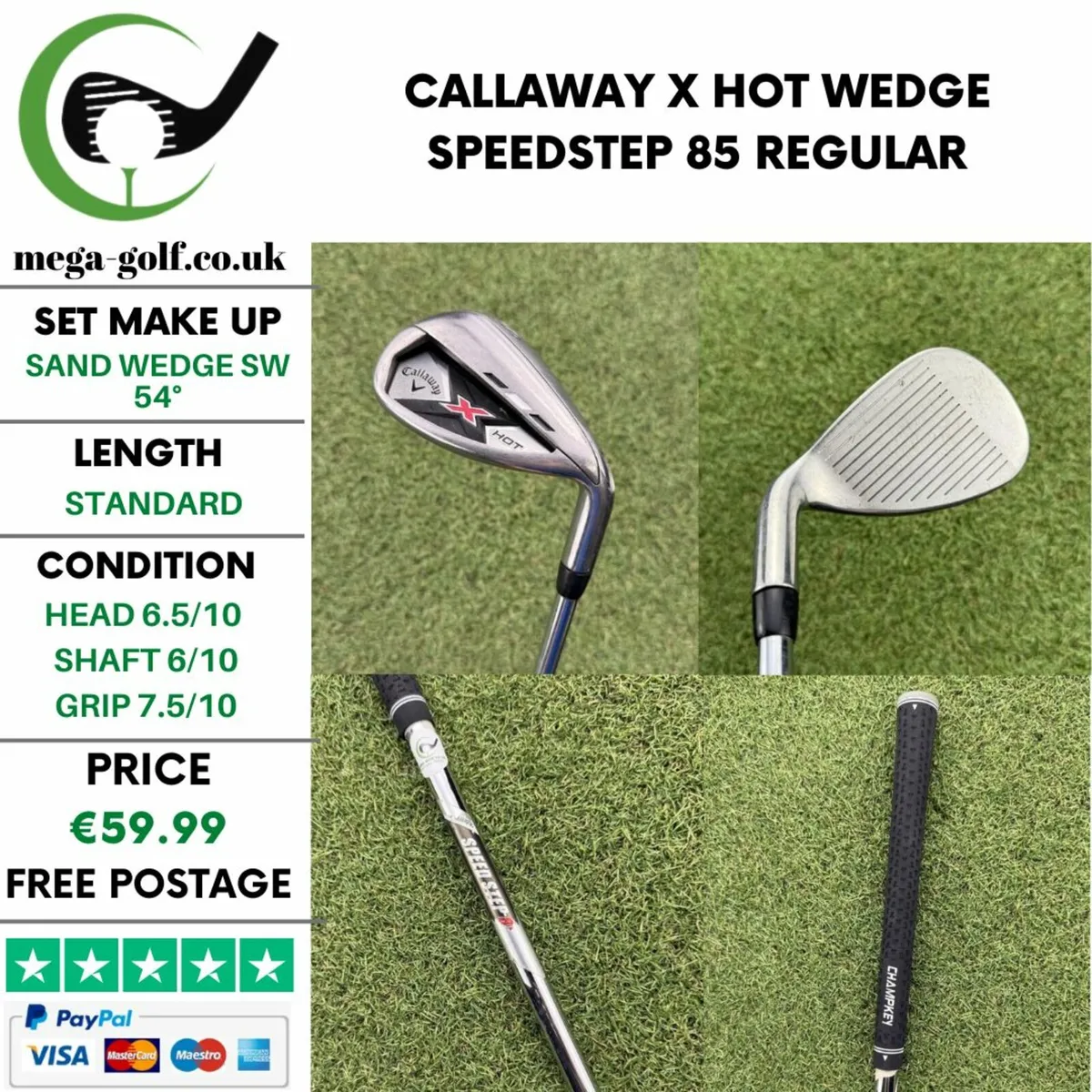 CALLAWAY X HOT WEDGE SW 54° / SPEEDSTEP 85 REGULAR - Image 1