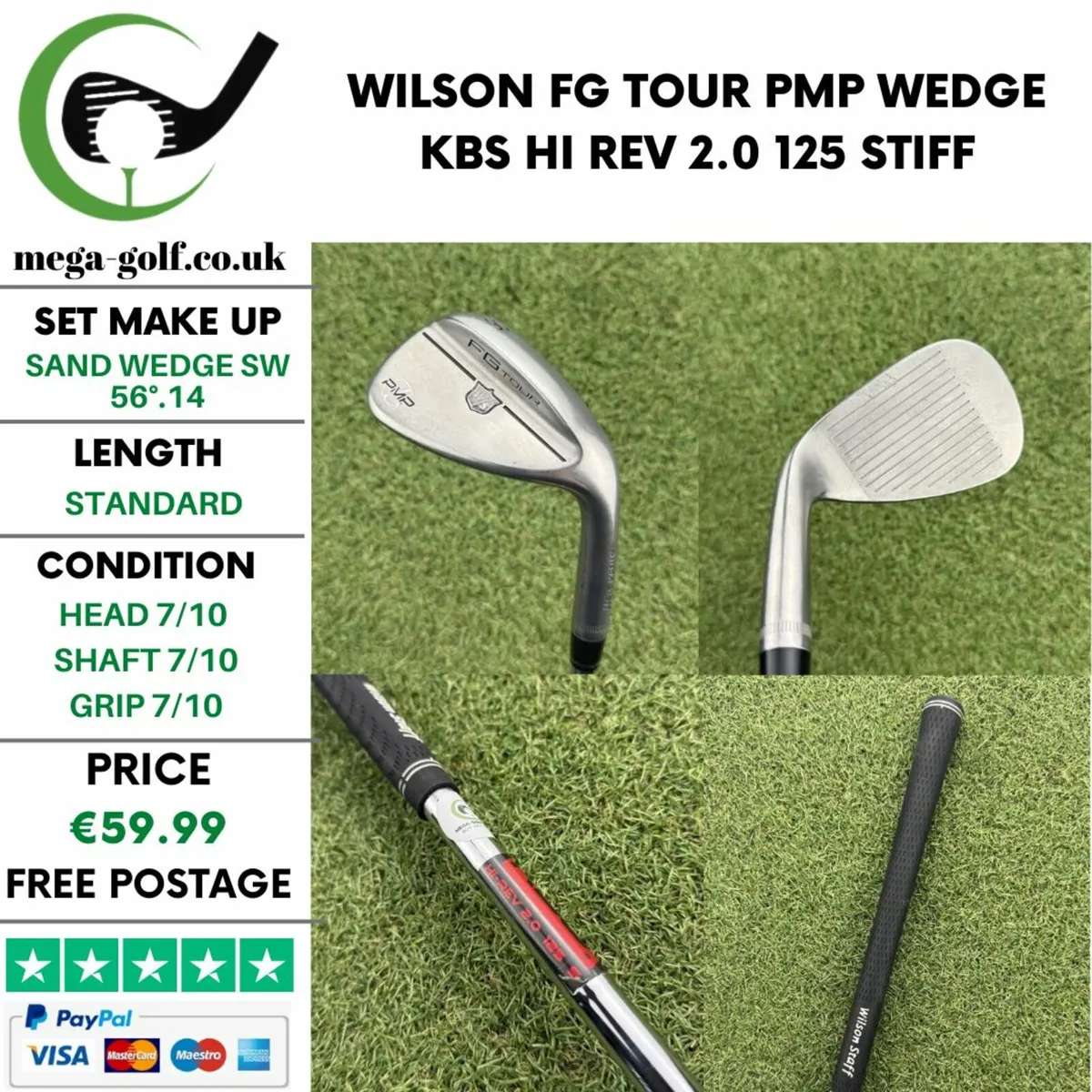 WILSON FG TOUR PMP WEDGE SW 56°.14 / STIFF - Image 1