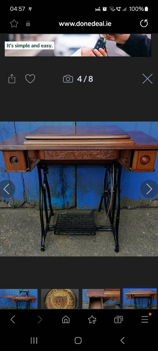 Antique sewing machine