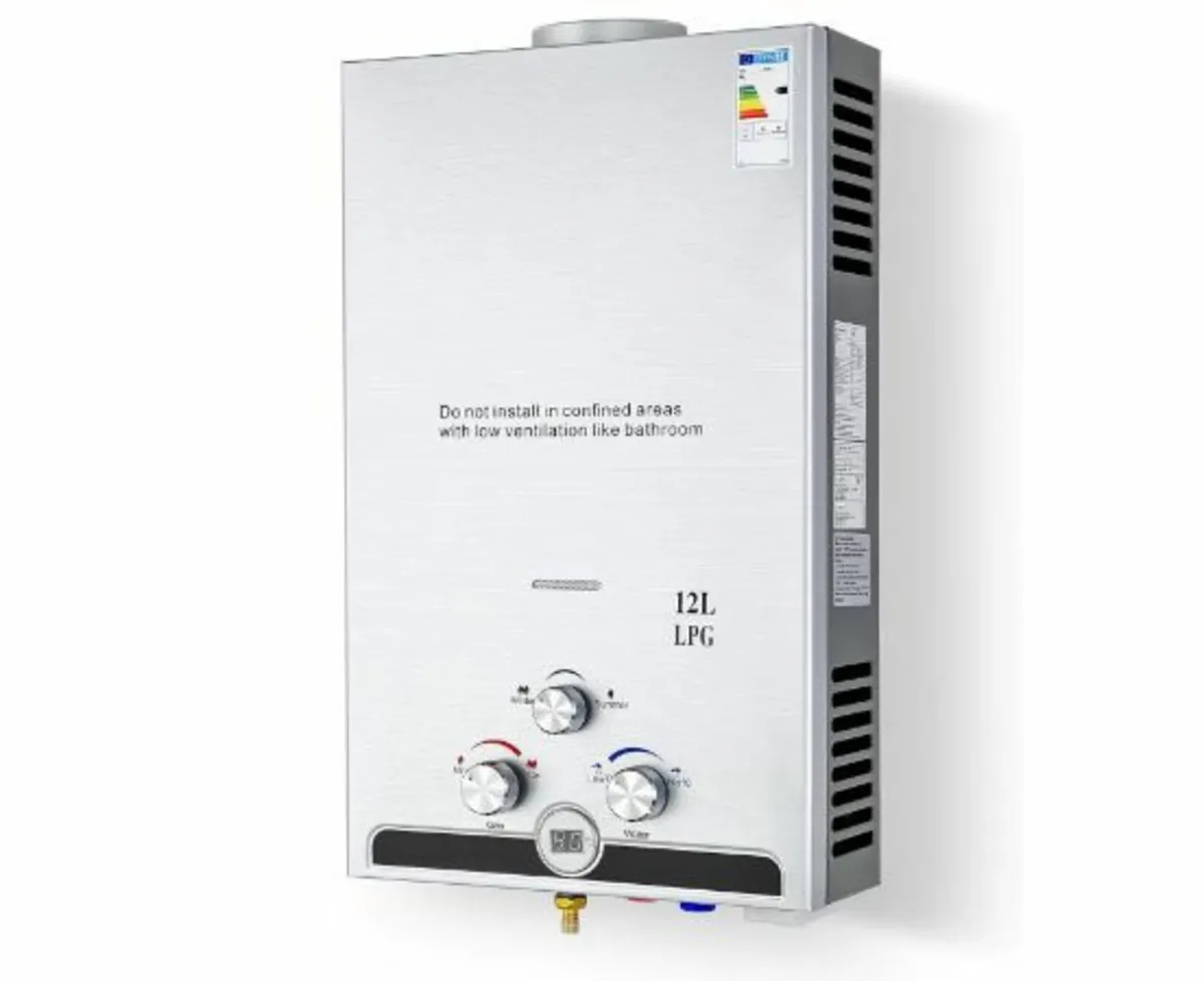 LPG Gas Instantaneous Water Heater 12L - Image 1