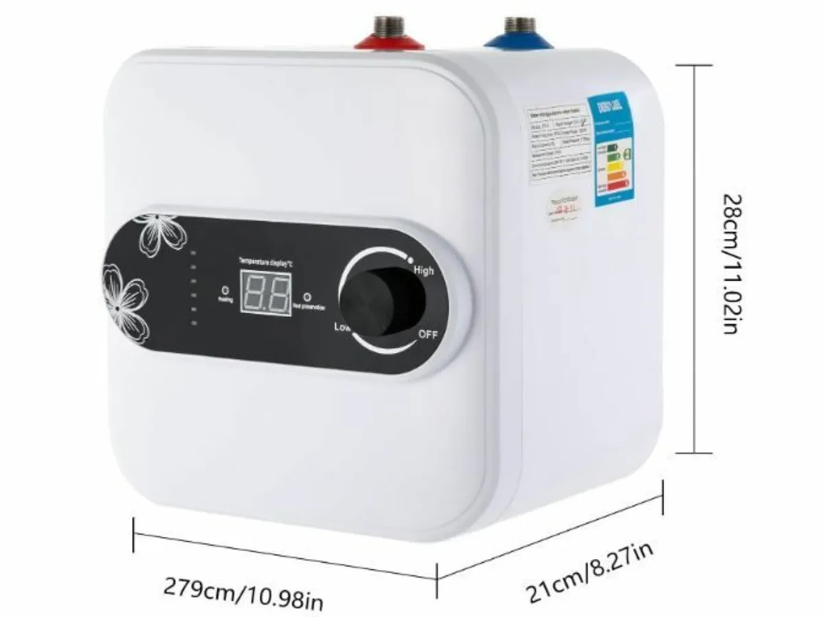 Mini Instantaneous Water Heater 8 L Hot Water Tank - Image 3