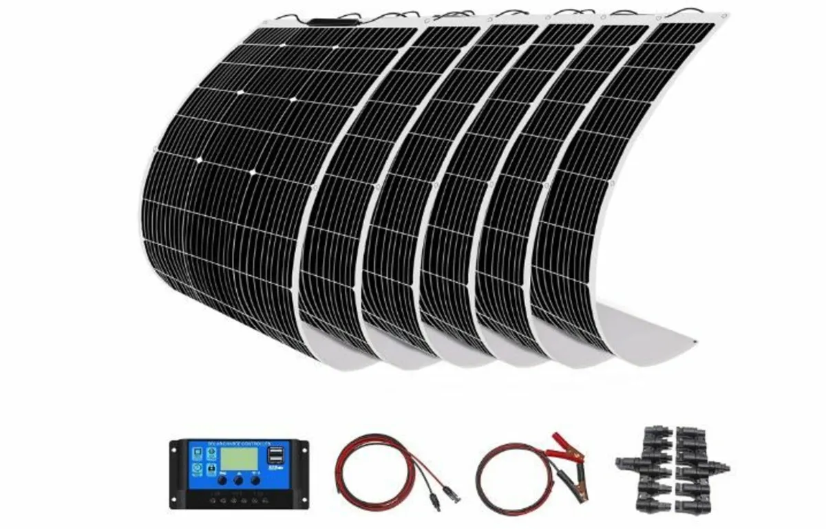 200 W Flexible Solar Panel Kit 2 Pieces 100 W 18 V - Image 1