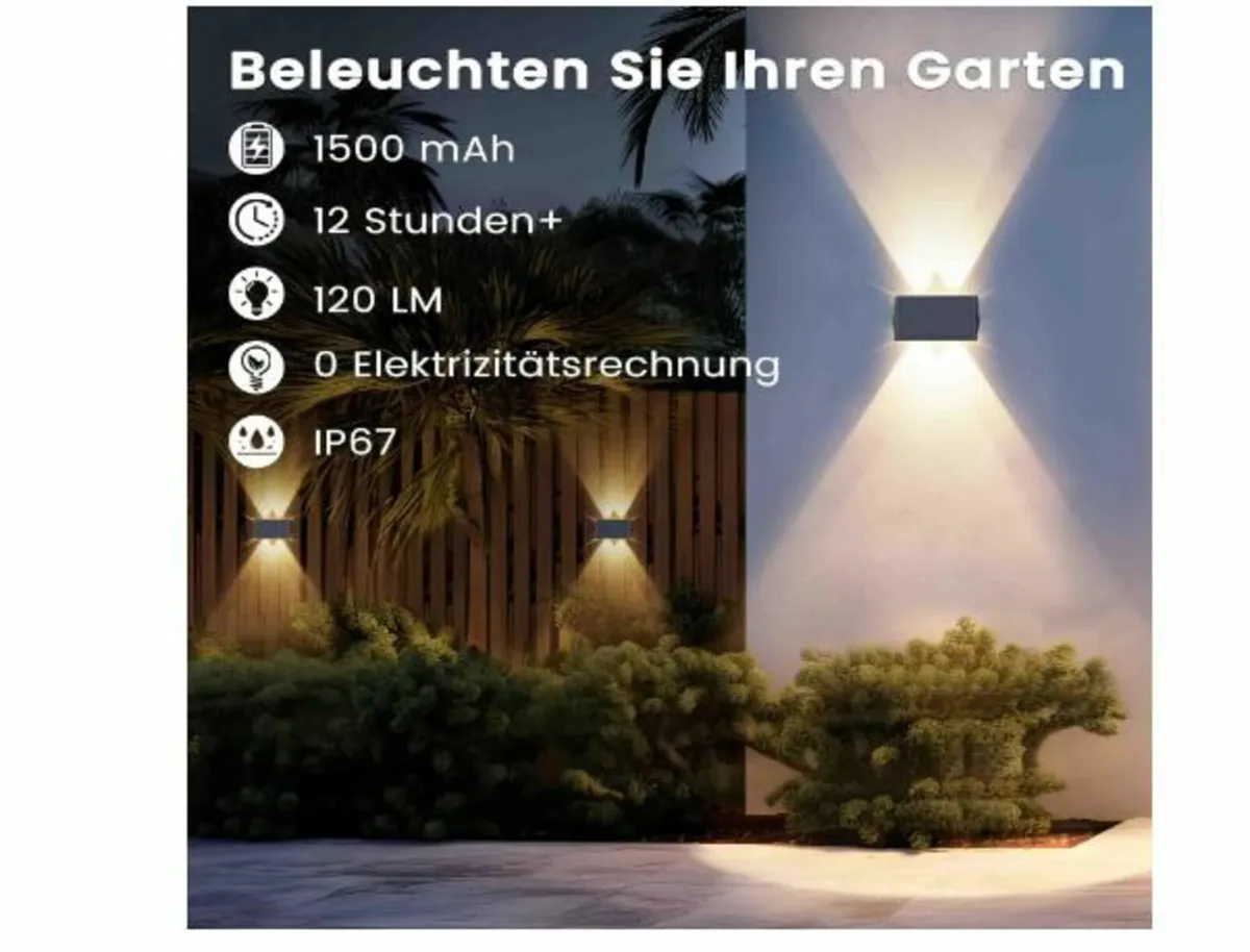 Wall Light Solar Outdoor - Image 3