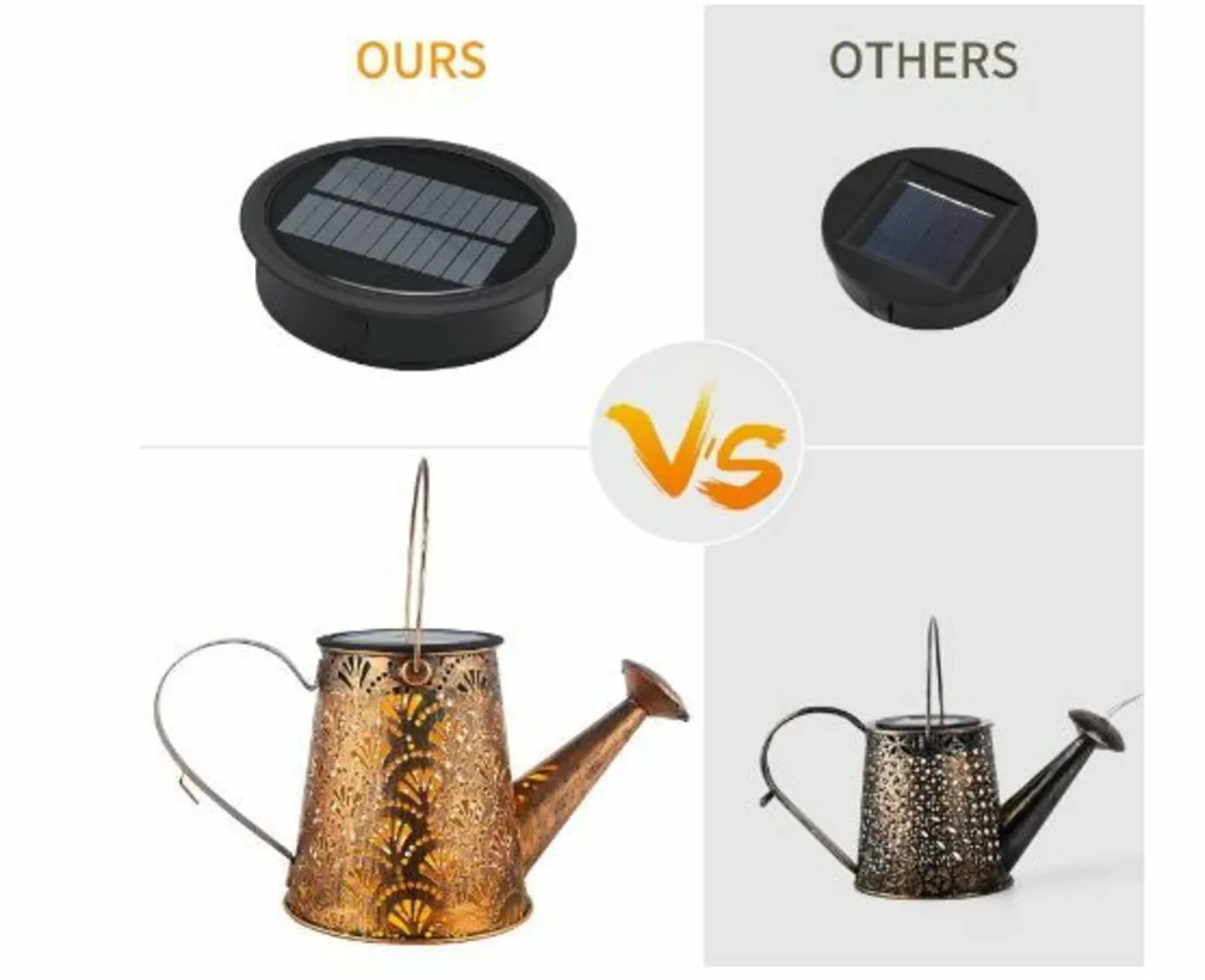 Solar Watering Can Fairy Lights Outdoor - Image 4