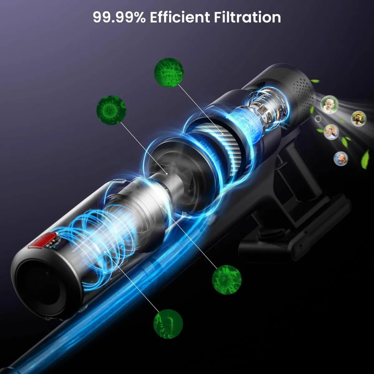 Cordless Vacuum Cleaner Smart Touch Pet Hair - Image 4