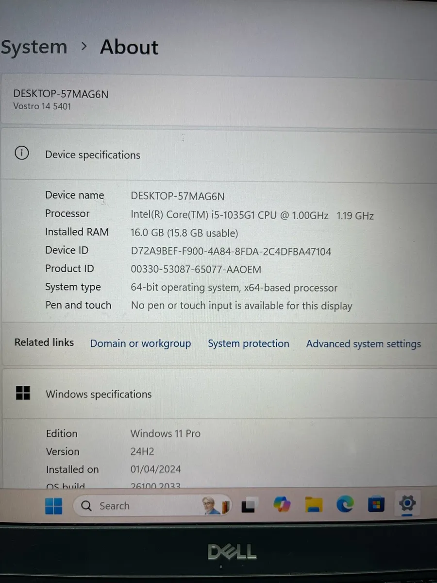 Dell laptop i5 16gb 256 win 11 pro - Image 4