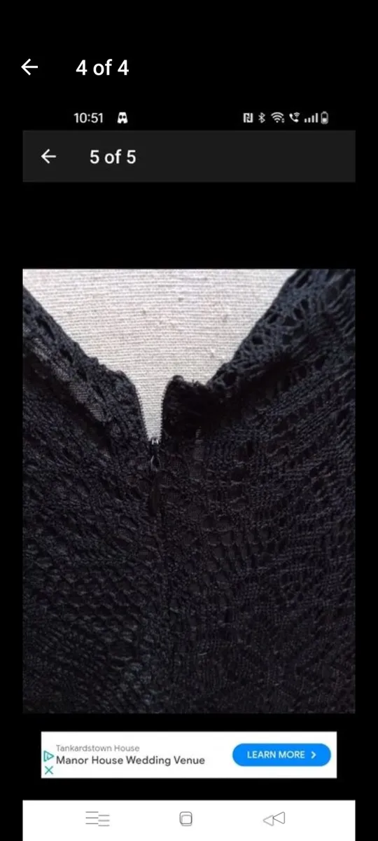 Ladies dress black lined lace top. New never worn - Image 4