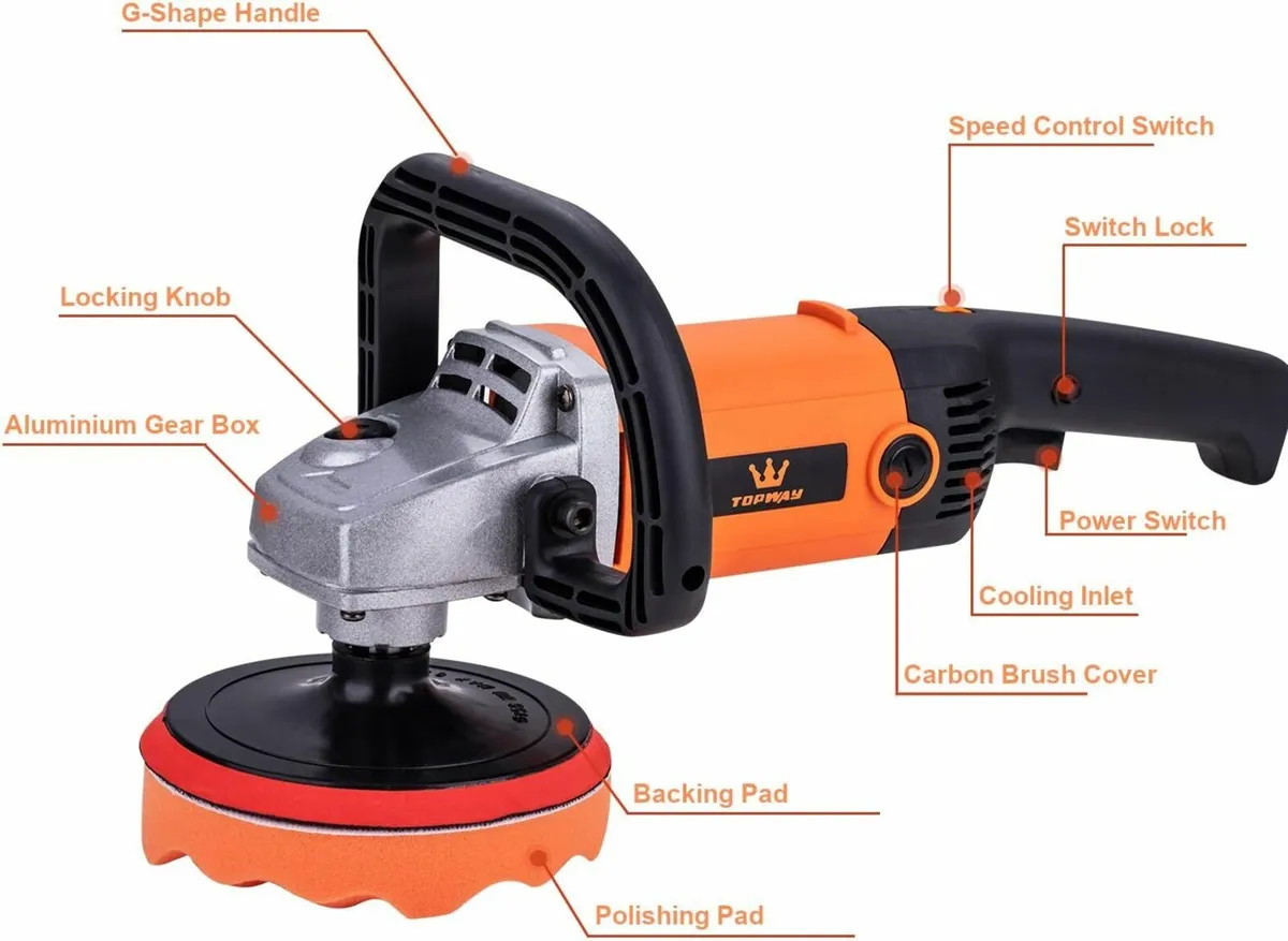 Car Polisher Set 180mm and 150mm Electronic - Image 4