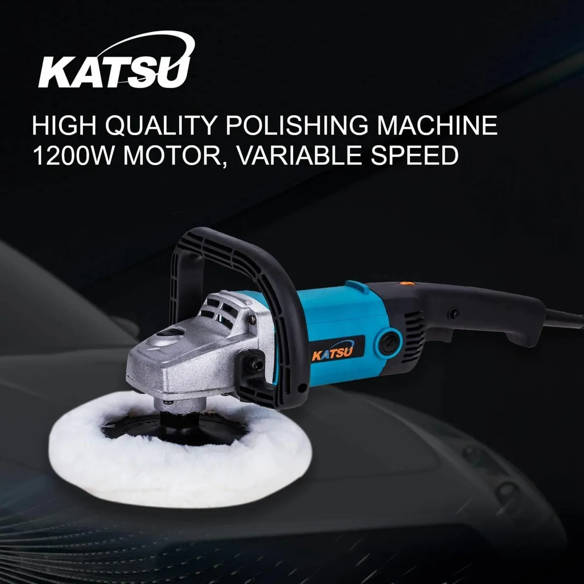 Car Polisher, 1200W 150mm 180mm Electric 6 Speeds - Image 2