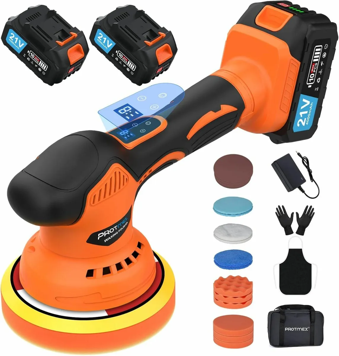 Cordless Car Buffer Polisher Car Polishing Kit 21v - Image 1