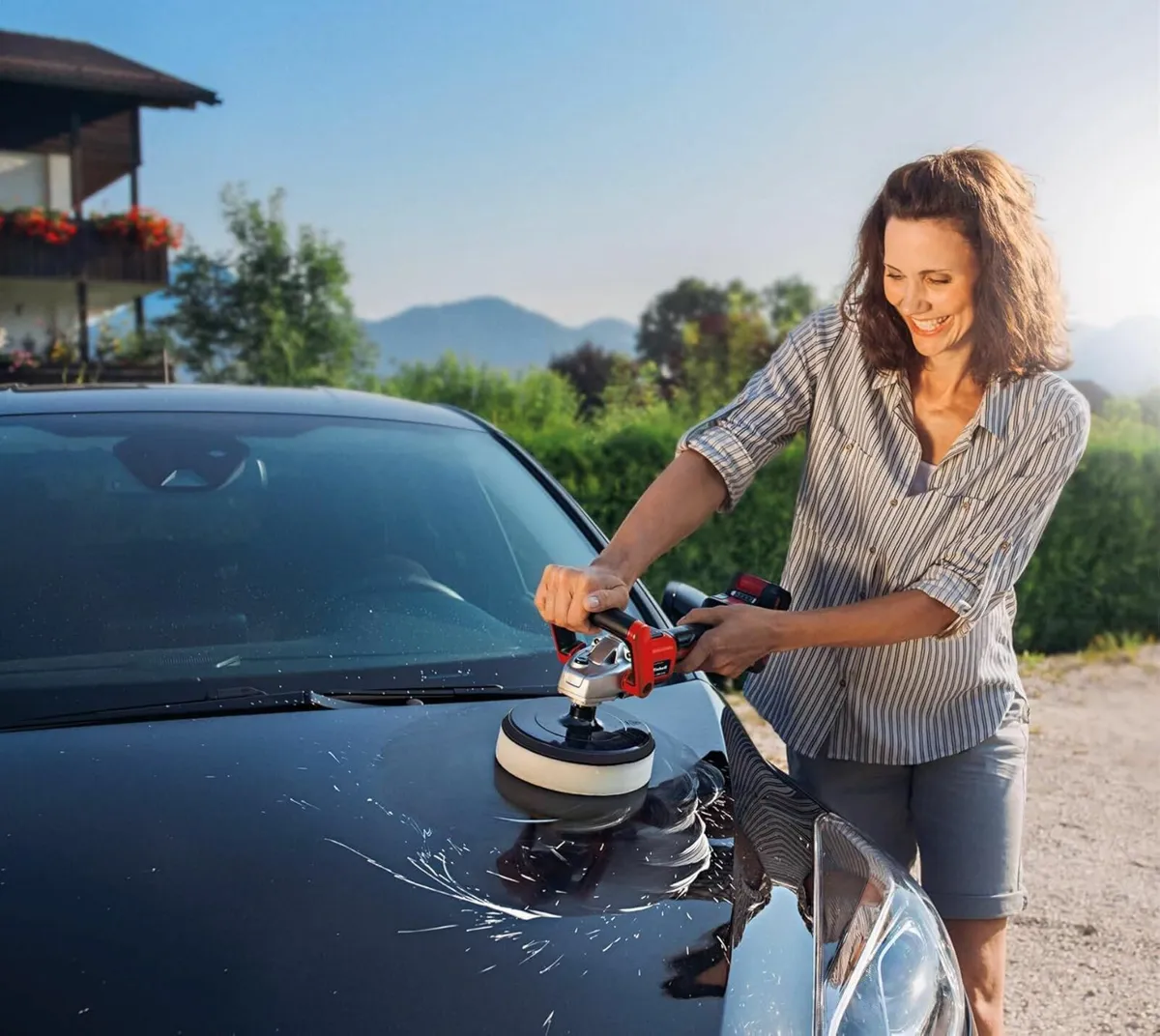 Power X-Change Cordless Car Polisher Buffer 3 In 1 - Image 3