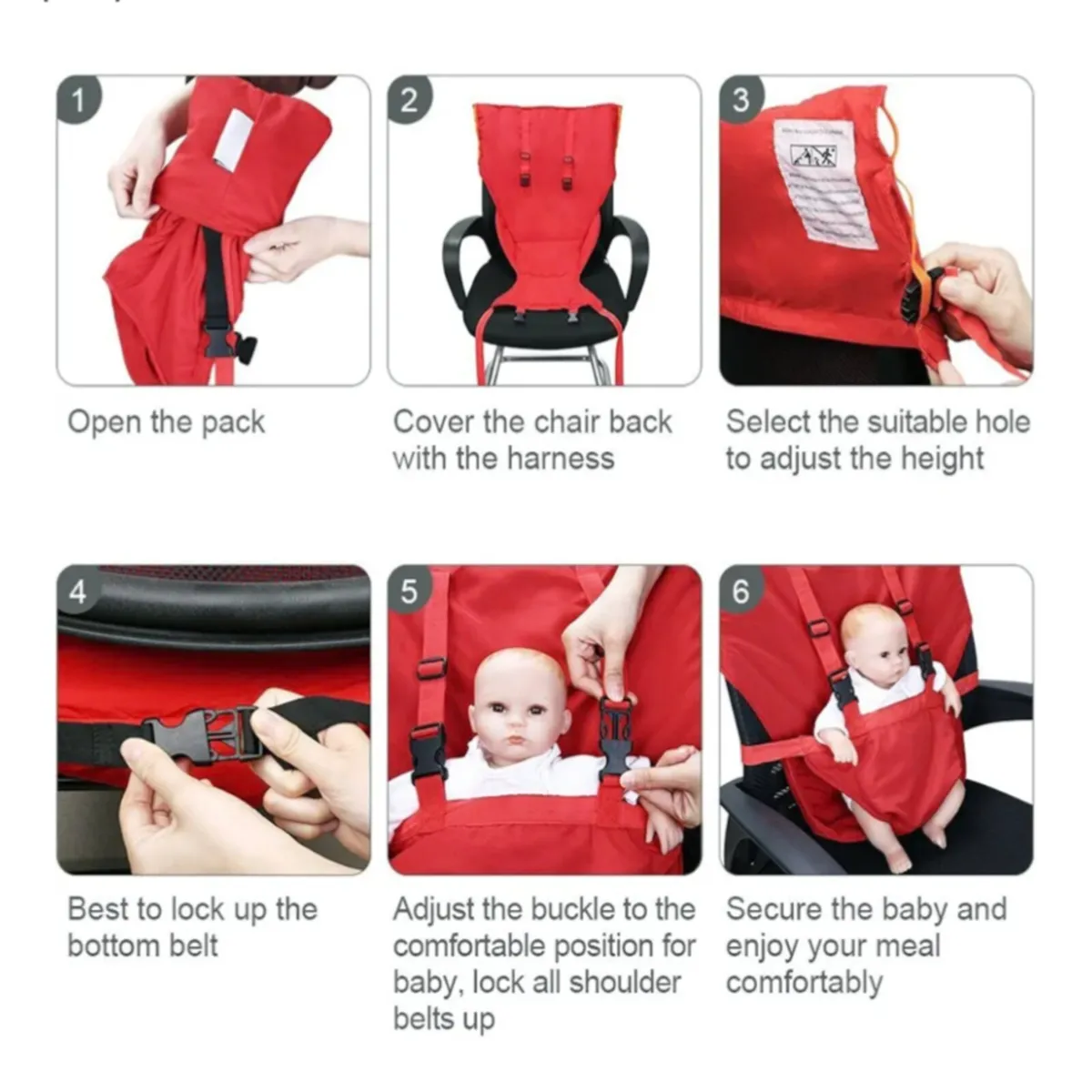 Portable travel high chair - Image 3