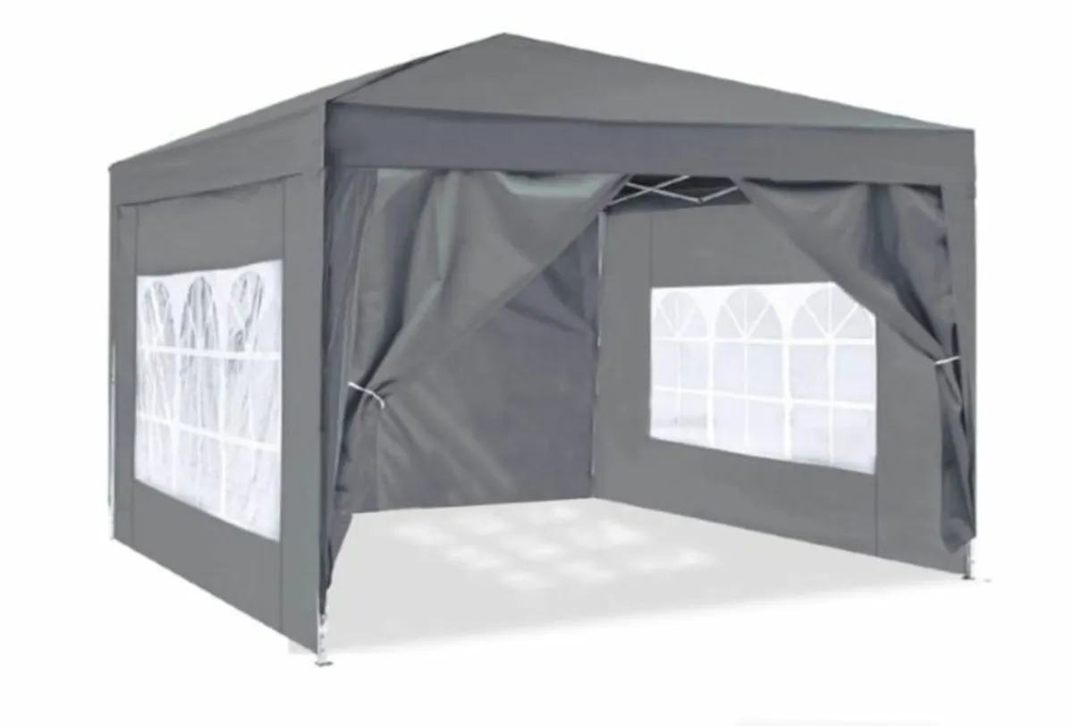 3x3 with side walls, folding gazebo stable - Image 1